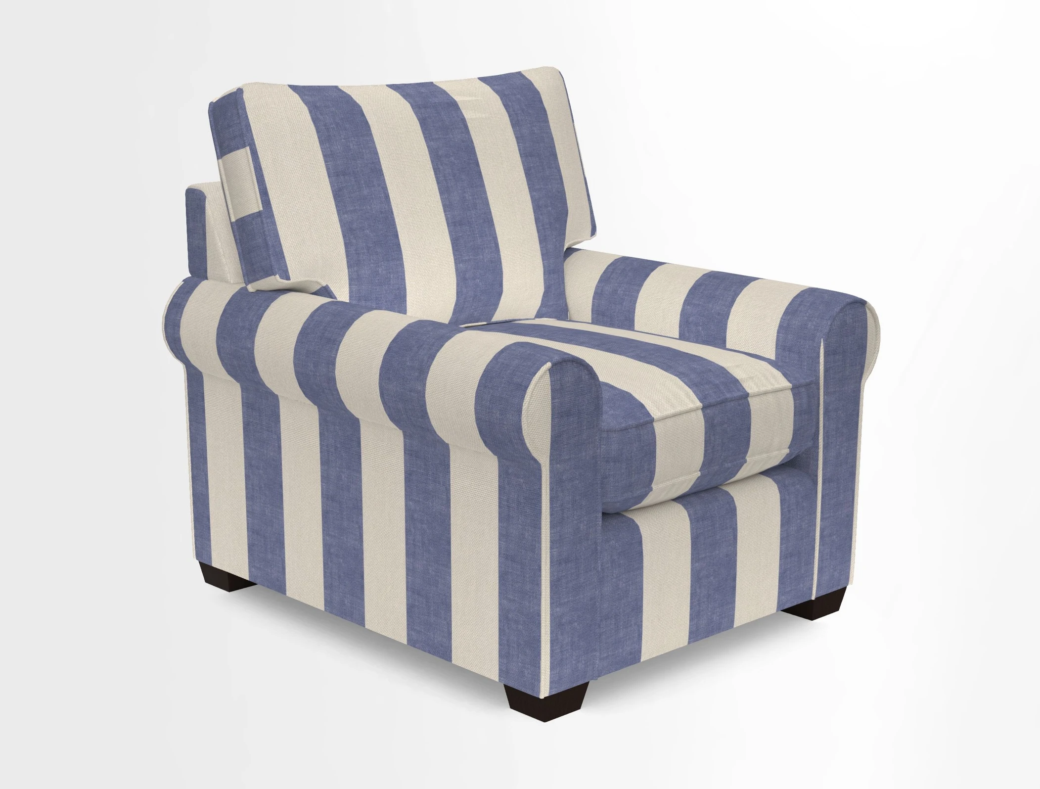 Bignor Chair in Two Tone Plain Biscuit. Loose cover option available