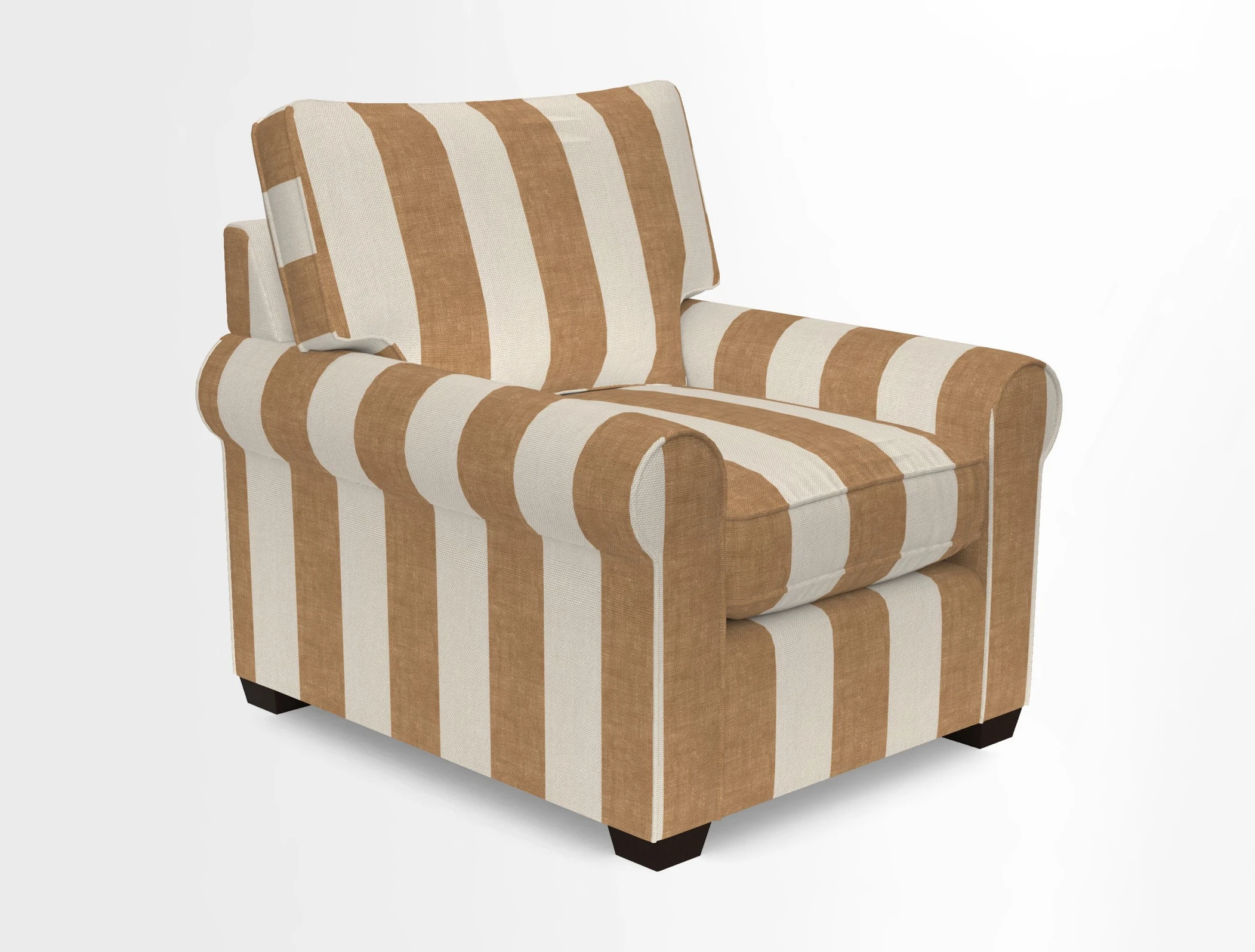 Bignor Chair in Two Tone Plain Biscuit. Loose cover option available