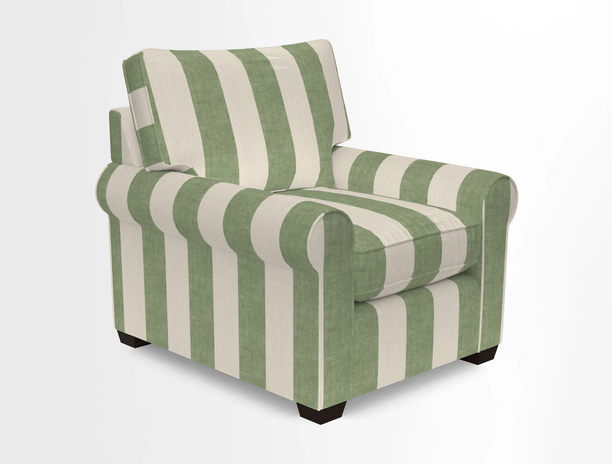 Bignor Chair in Two Tone Plain Biscuit. Loose cover option available