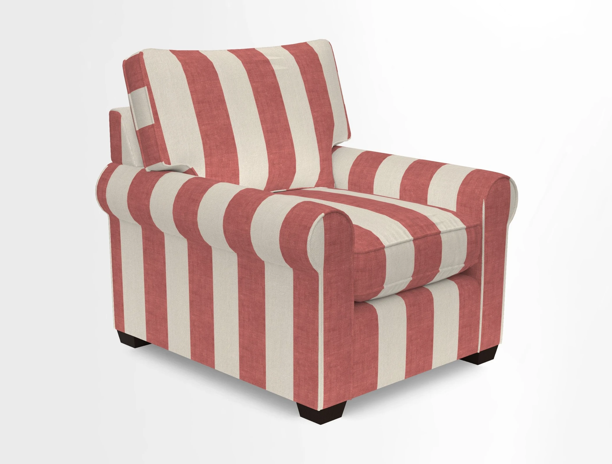 Bignor Chair in Two Tone Plain Biscuit. Loose cover option available