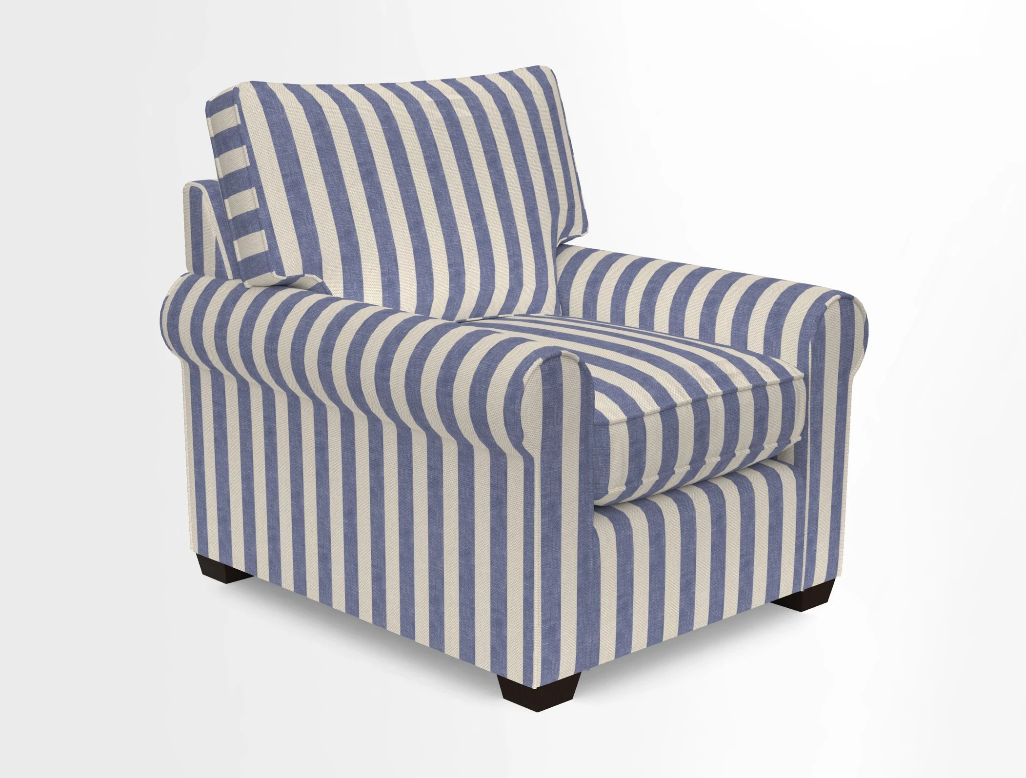 Bignor Chair in Two Tone Plain Biscuit. Loose cover option available