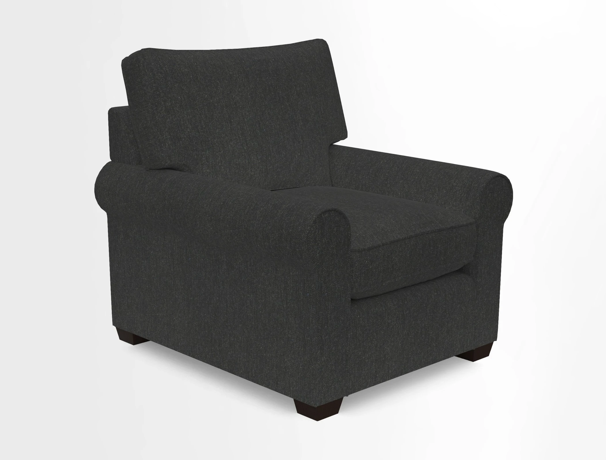 Bignor Chair in Two Tone Plain Biscuit. Loose cover option available