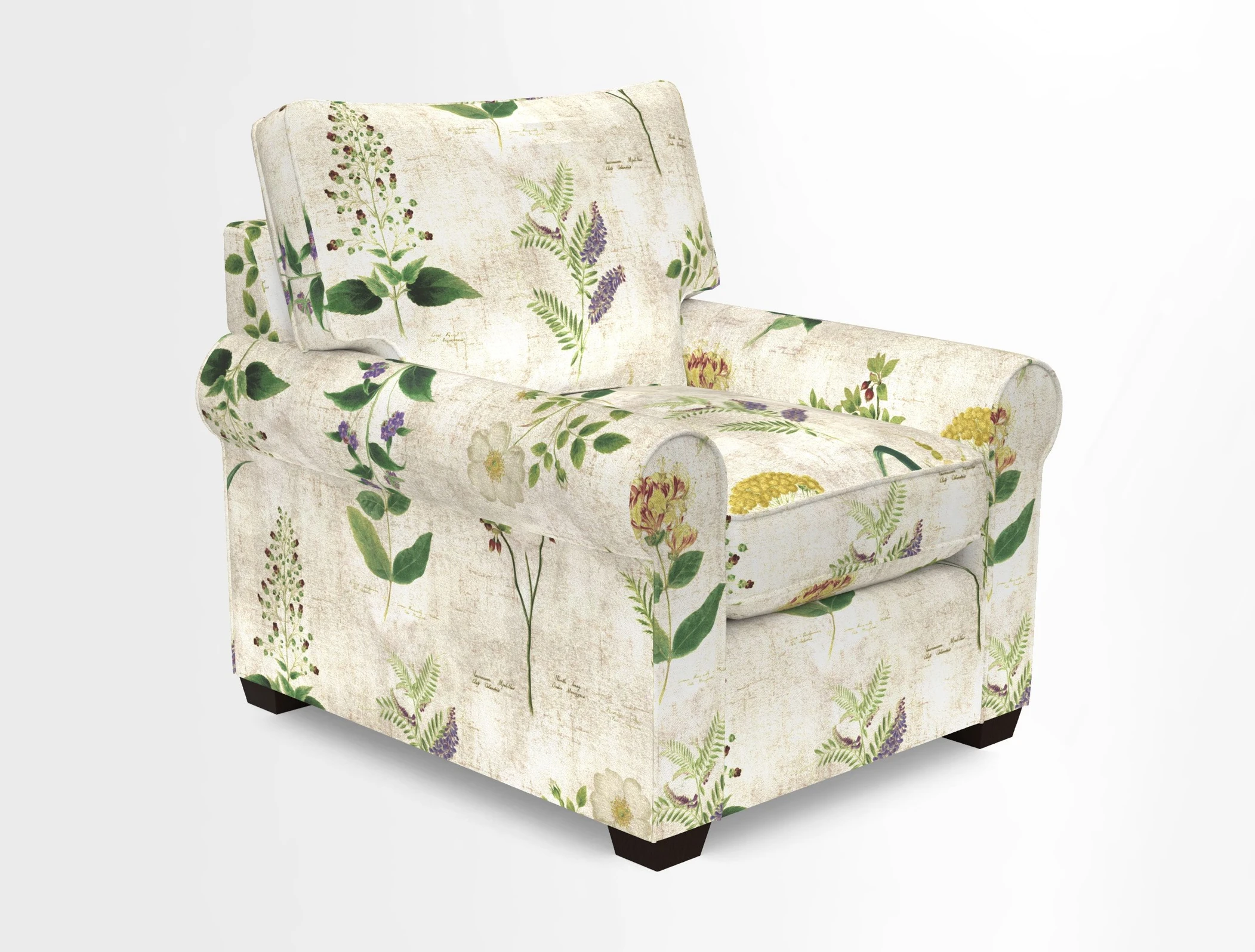 Bignor Chair in Two Tone Plain Biscuit. Loose cover option available