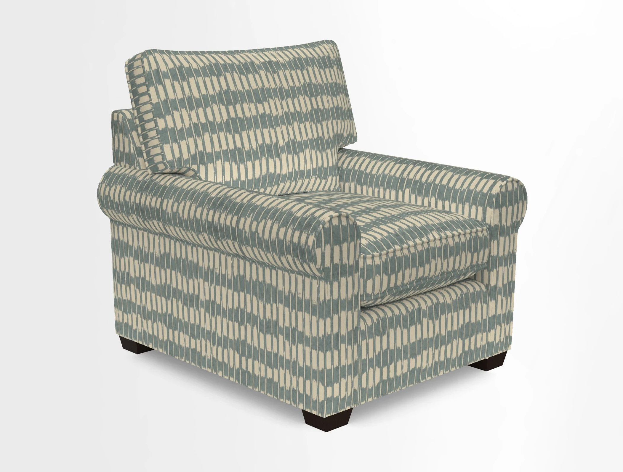 Bignor Chair in Two Tone Plain Biscuit. Loose cover option available