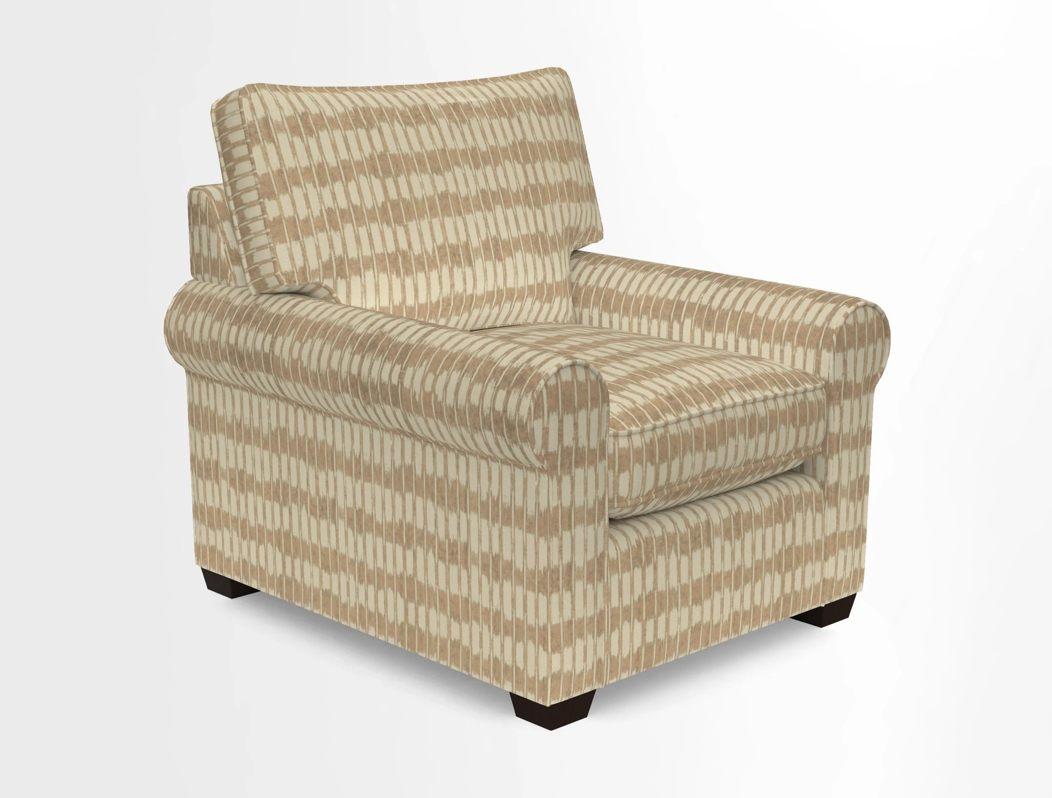 Bignor Chair in Two Tone Plain Biscuit. Loose cover option available