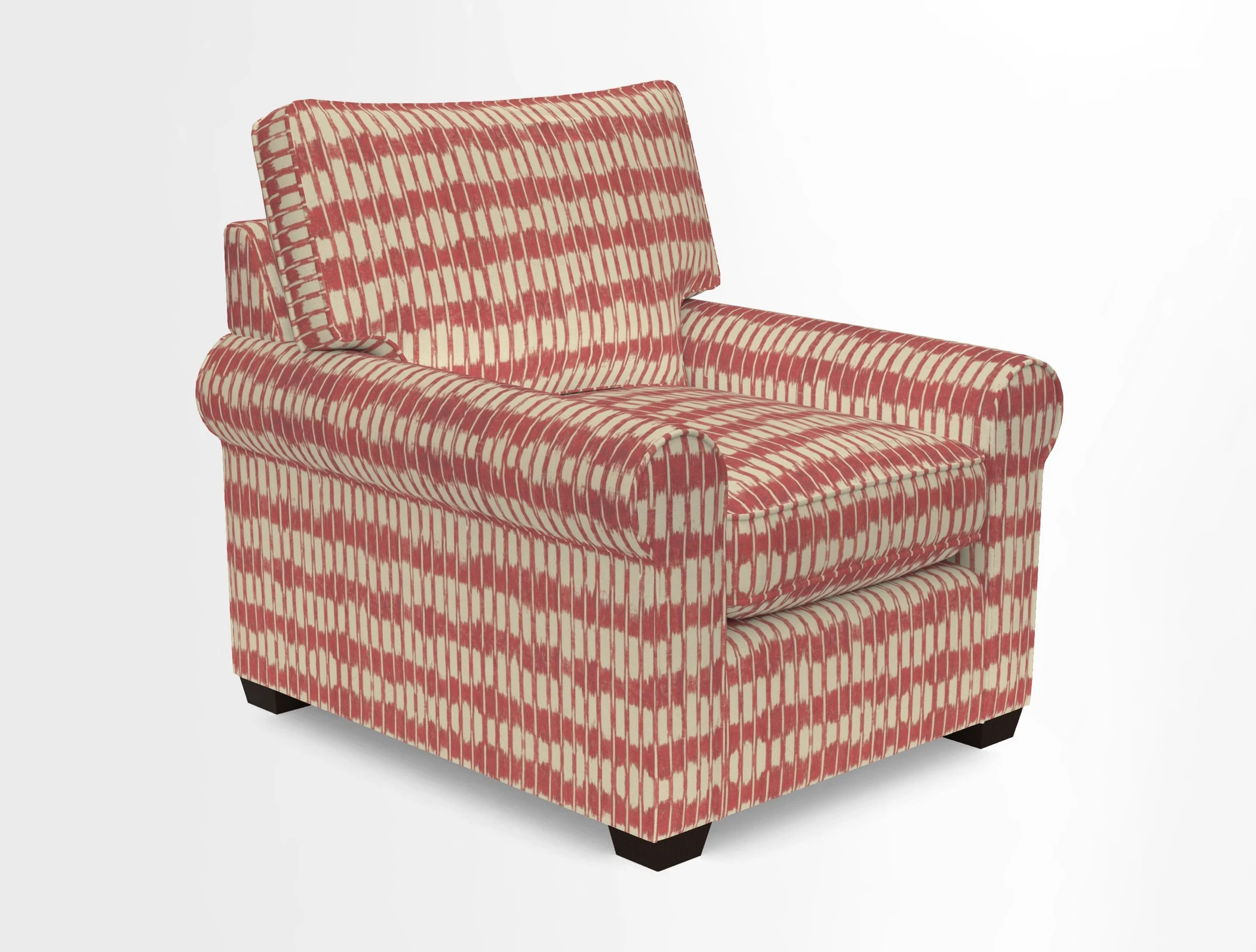 Bignor Chair in Two Tone Plain Biscuit. Loose cover option available