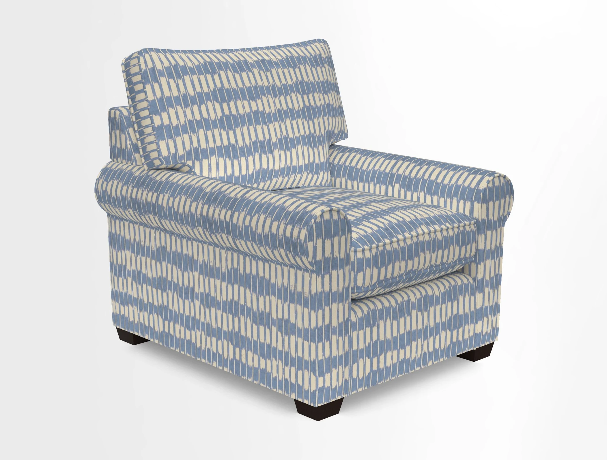 Bignor Chair in Two Tone Plain Biscuit. Loose cover option available