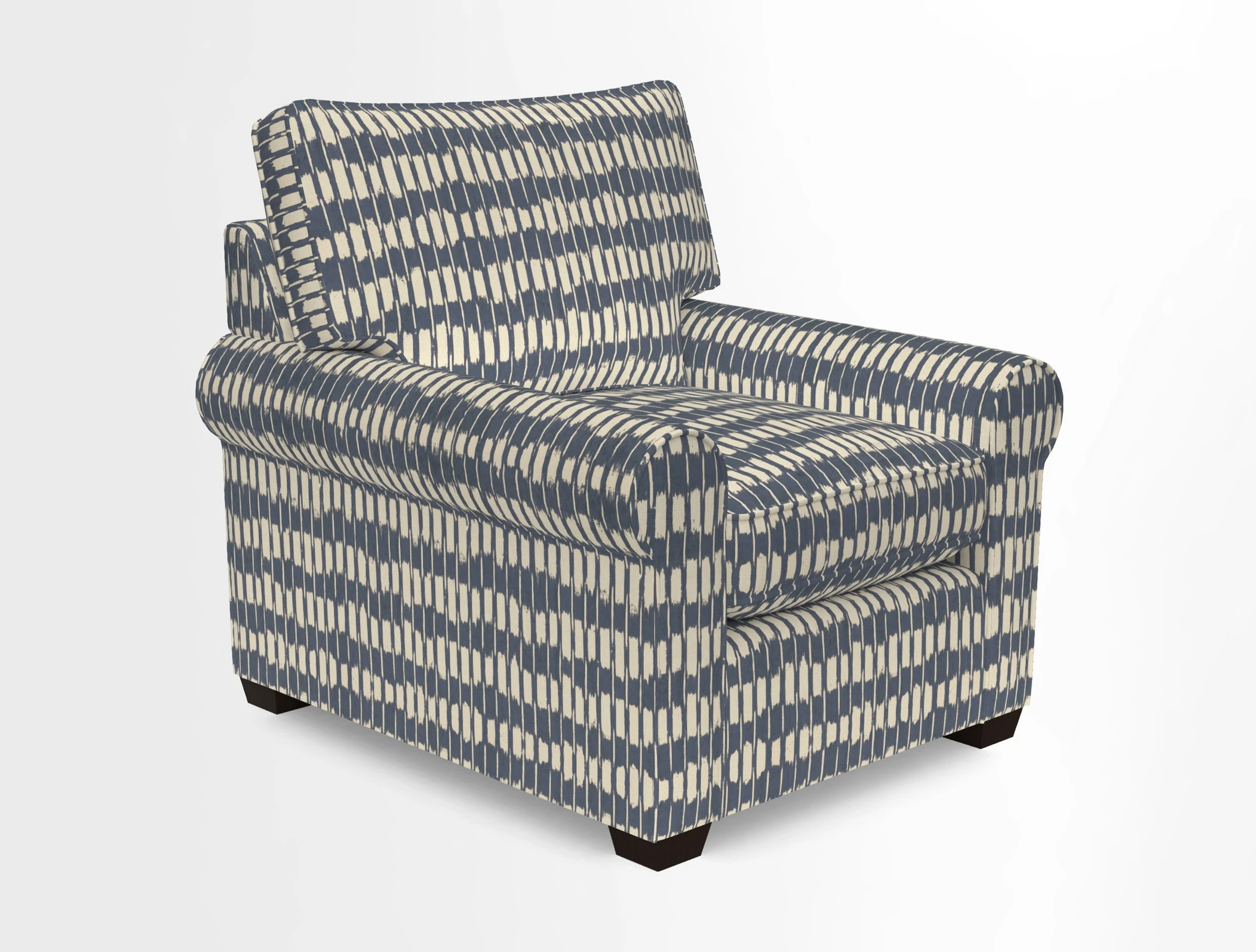 Bignor Chair in Two Tone Plain Biscuit. Loose cover option available