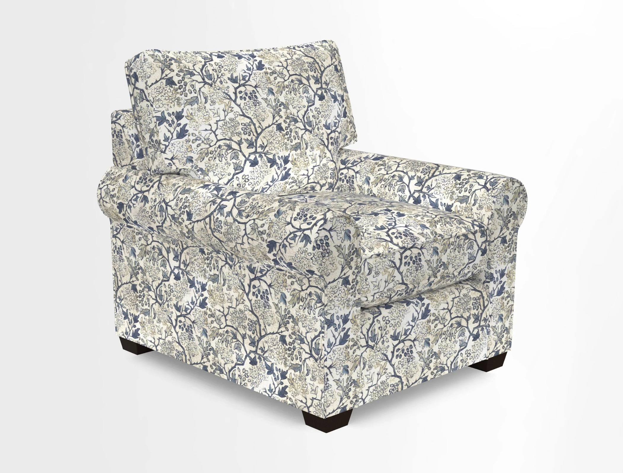 Bignor Chair in Two Tone Plain Biscuit. Loose cover option available