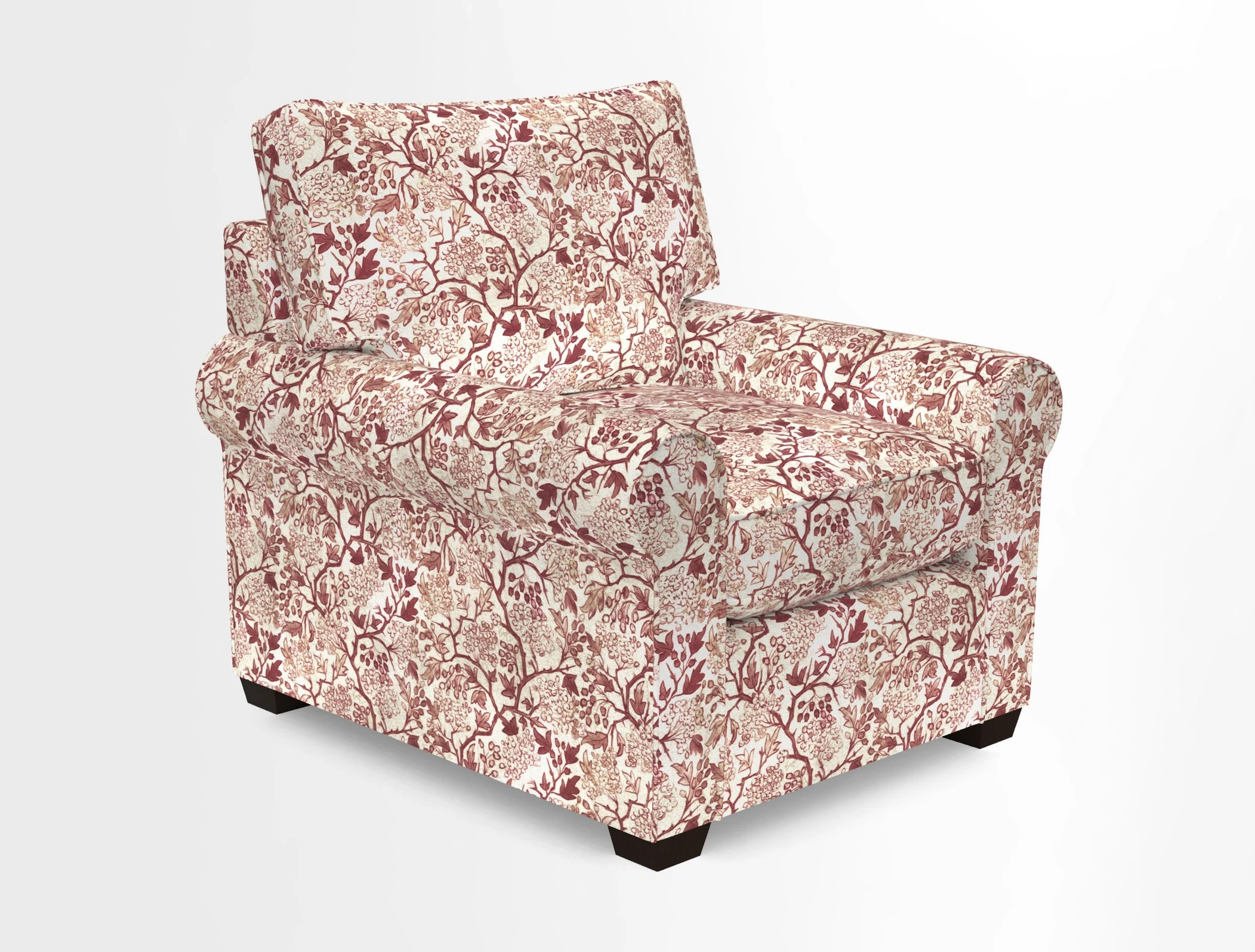 Bignor Chair in Two Tone Plain Biscuit. Loose cover option available