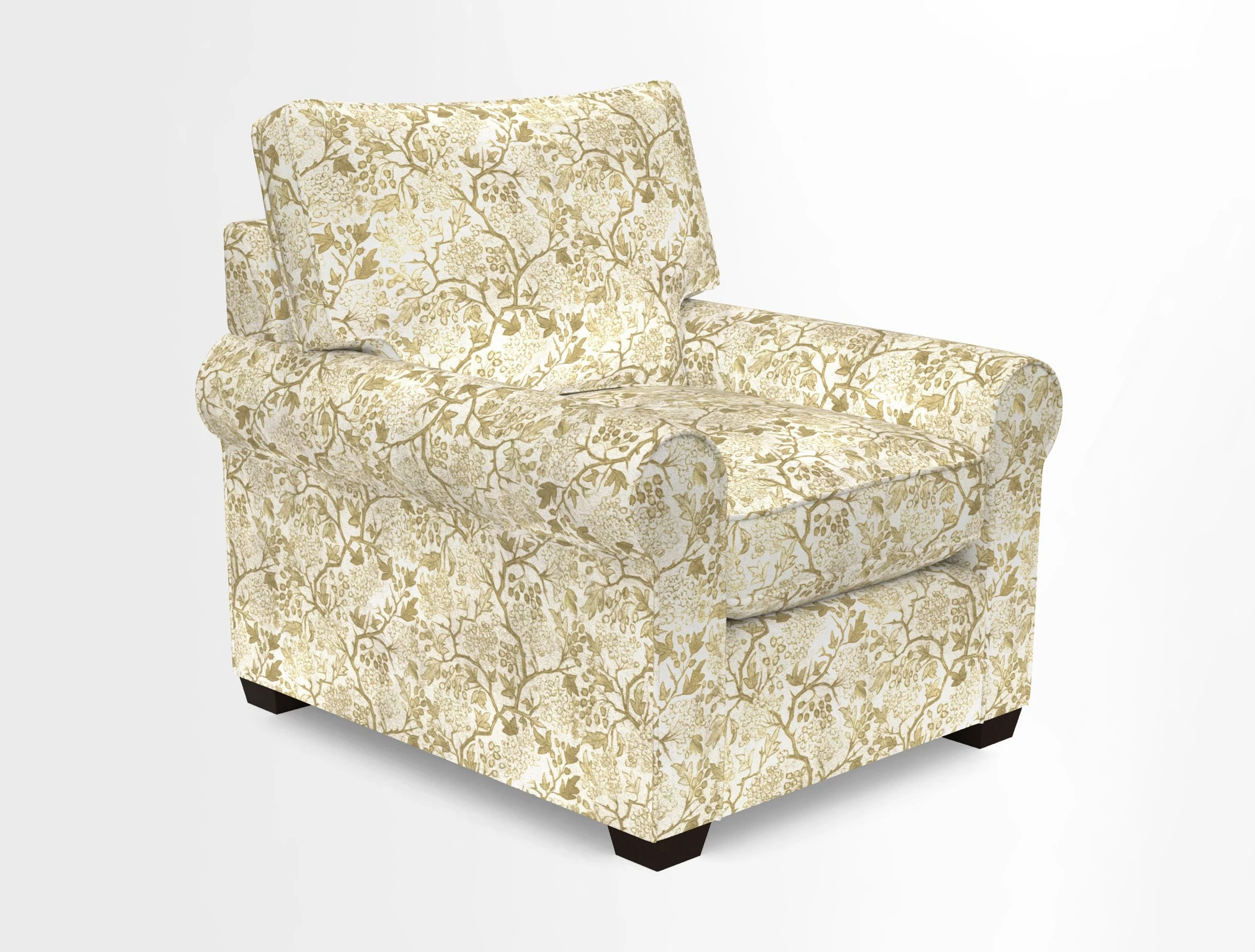 Bignor Chair in Two Tone Plain Biscuit. Loose cover option available