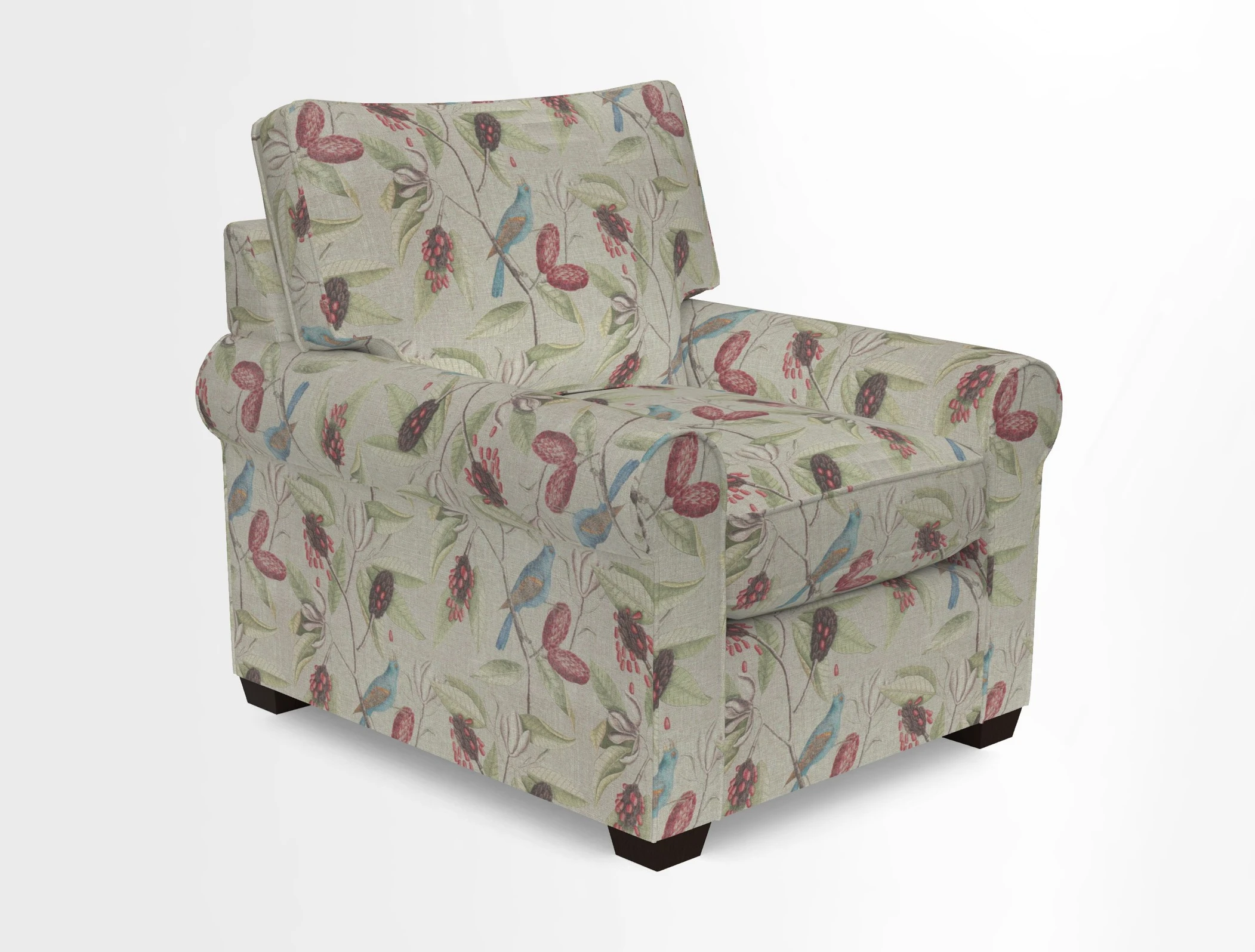 Bignor Chair in Two Tone Plain Biscuit. Loose cover option available