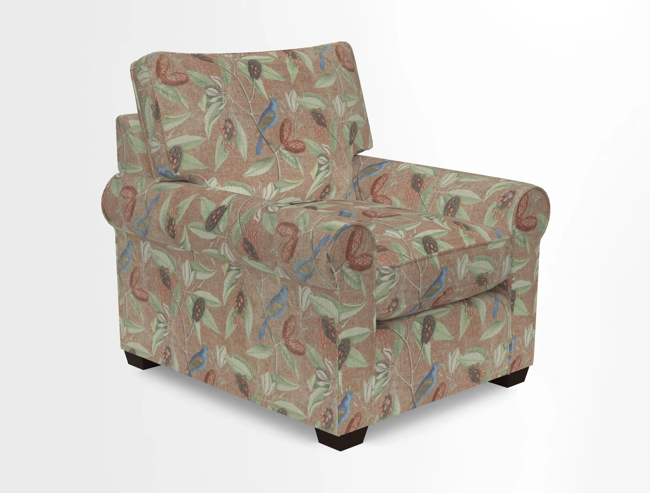 Bignor Chair in Two Tone Plain Biscuit. Loose cover option available