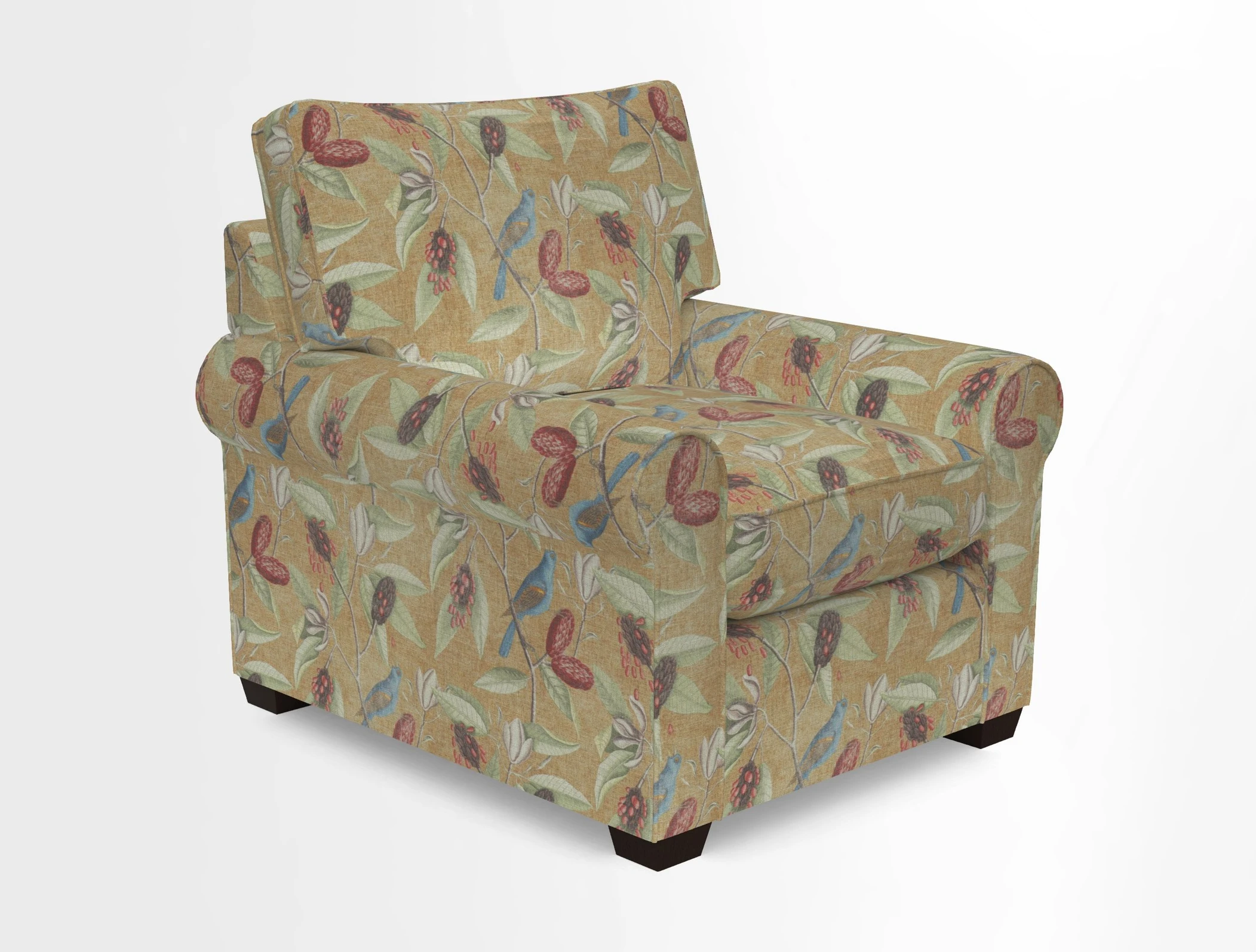 Bignor Chair in Two Tone Plain Biscuit. Loose cover option available