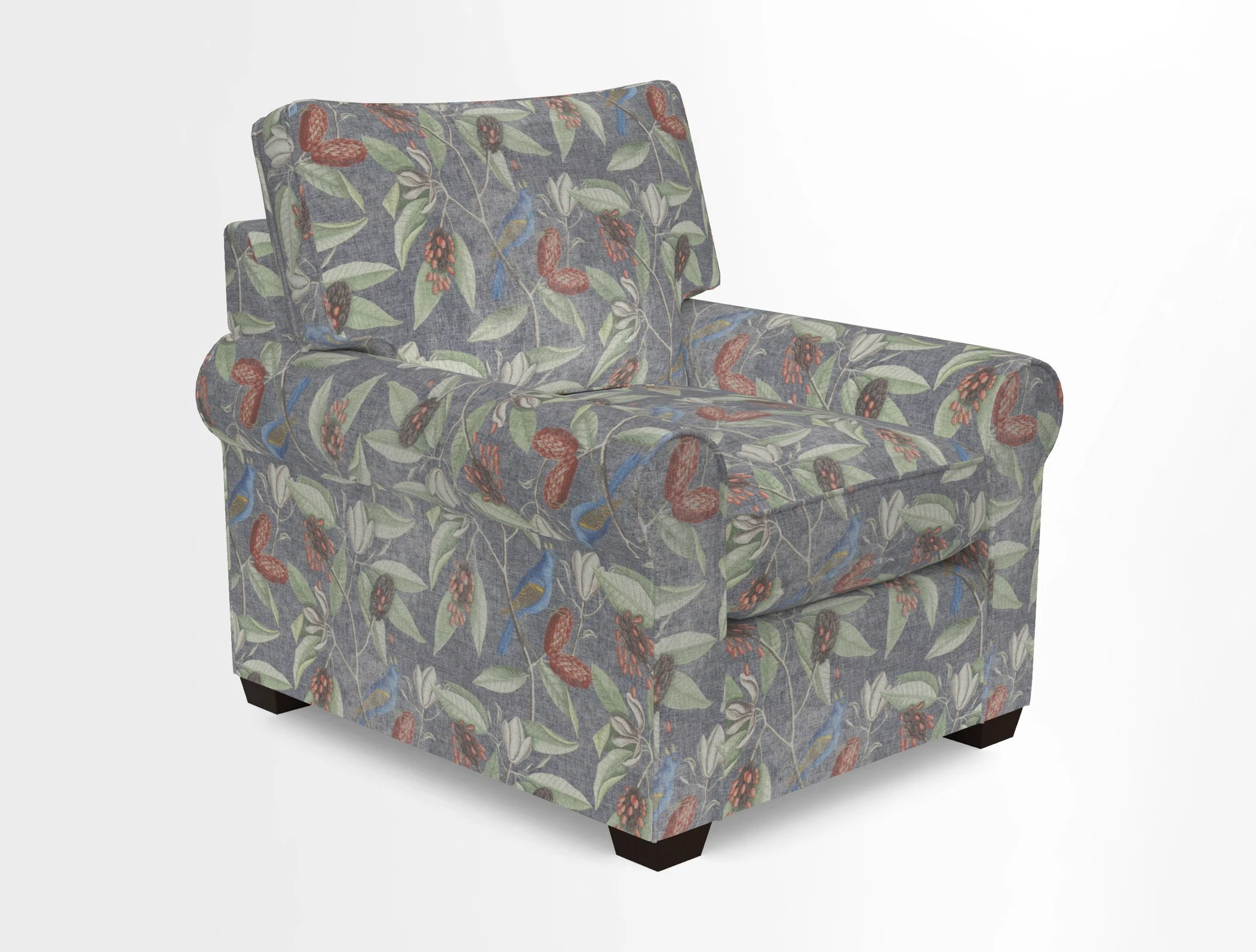 Bignor Chair in Two Tone Plain Biscuit. Loose cover option available