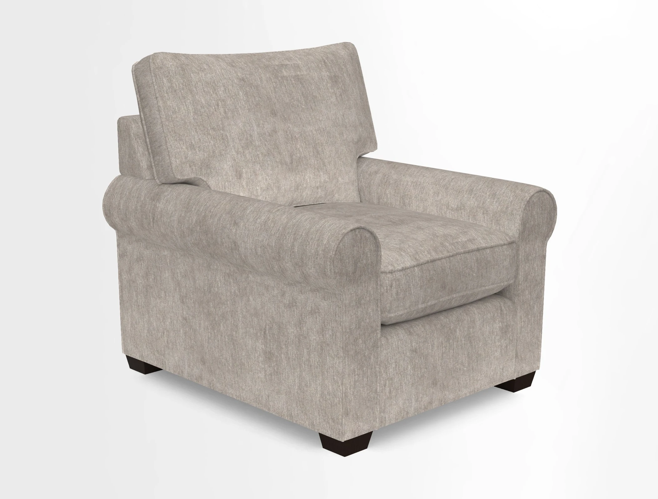Bignor Chair in Two Tone Plain Biscuit. Loose cover option available