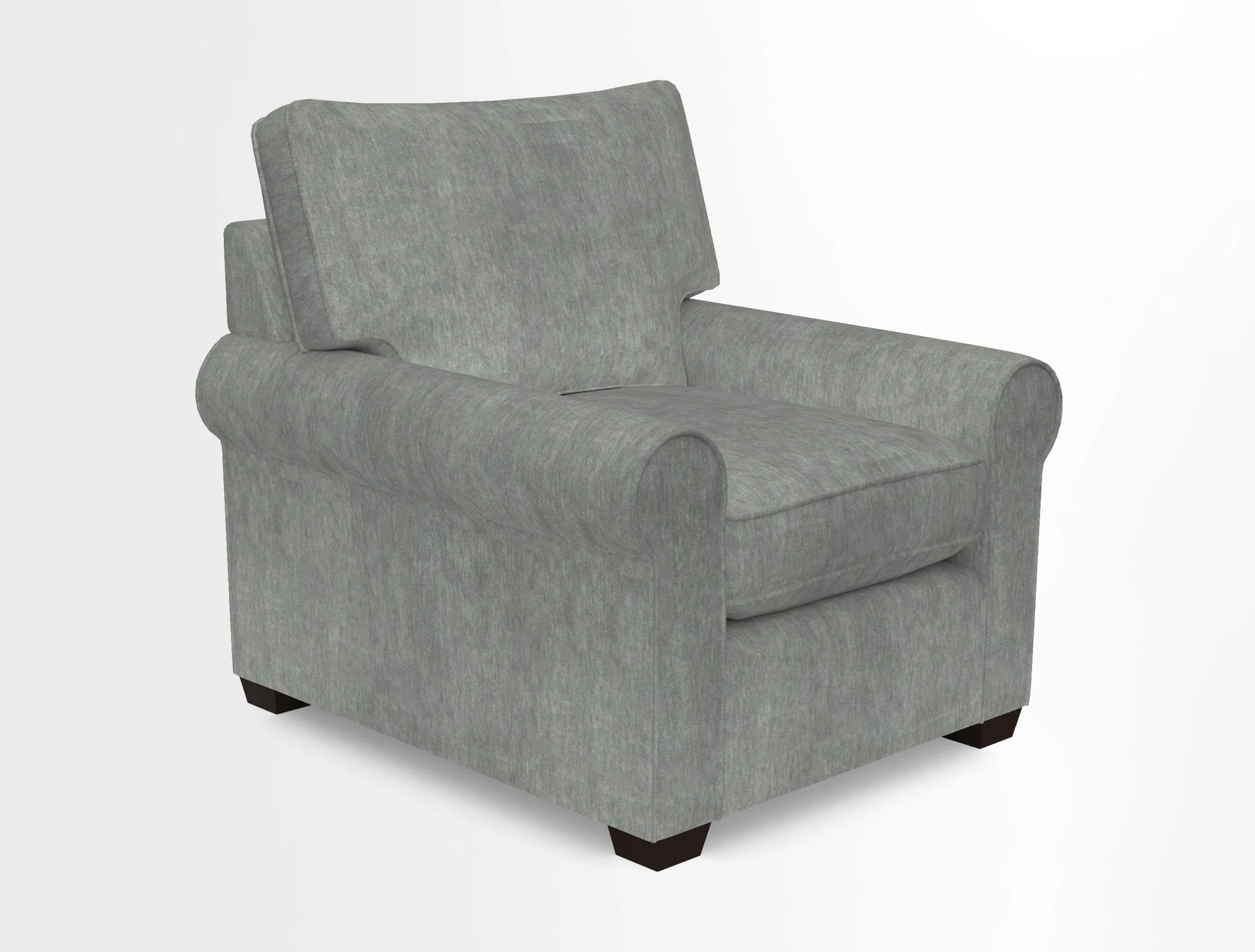 Bignor Chair in Two Tone Plain Biscuit. Loose cover option available
