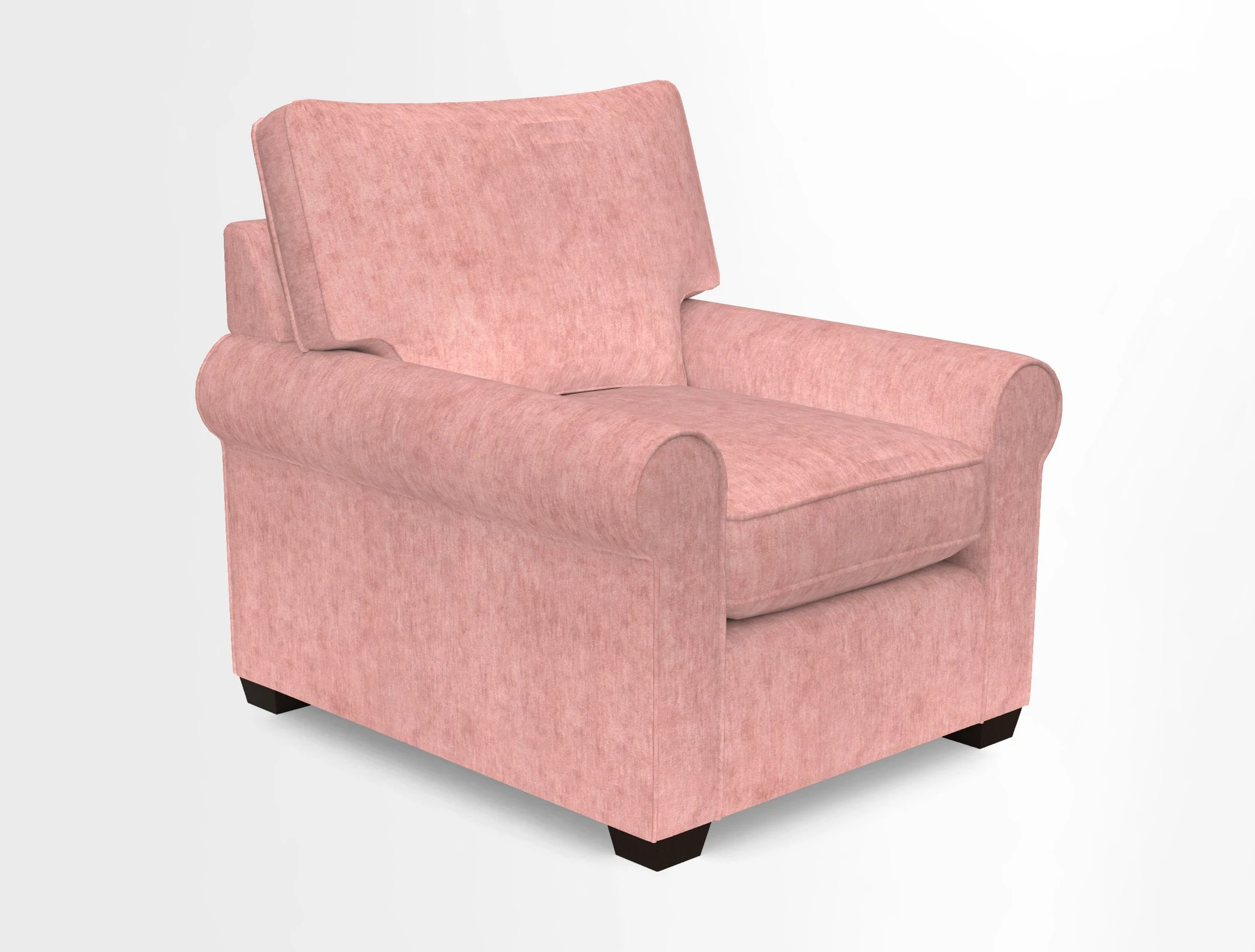 Bignor Chair in Two Tone Plain Biscuit. Loose cover option available