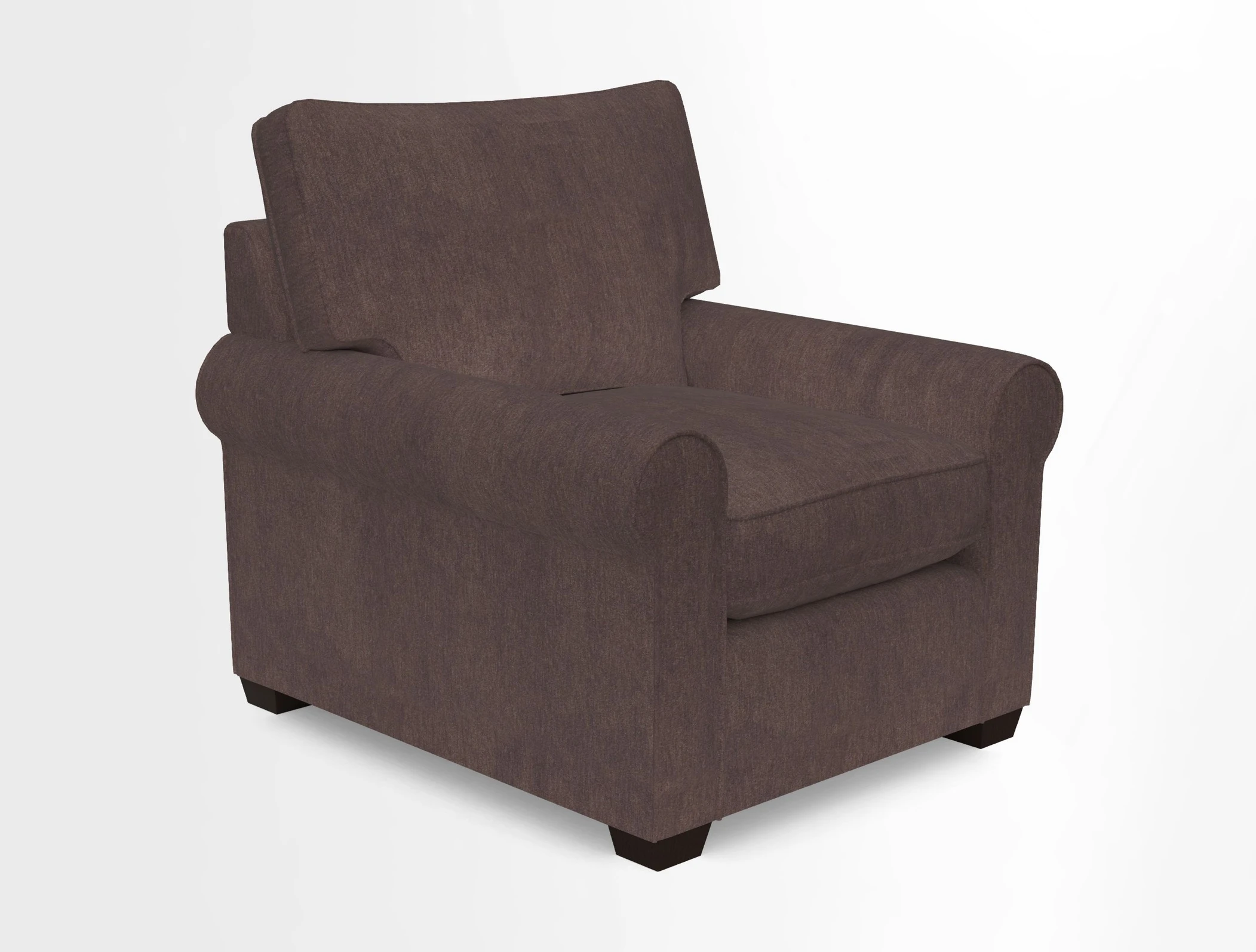 Bignor Chair in Two Tone Plain Biscuit. Loose cover option available