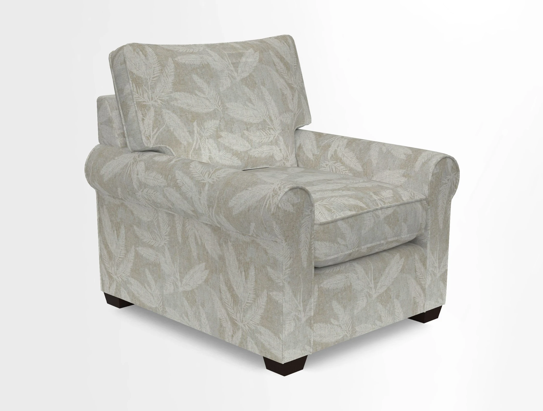 Bignor Chair in Two Tone Plain Biscuit. Loose cover option available
