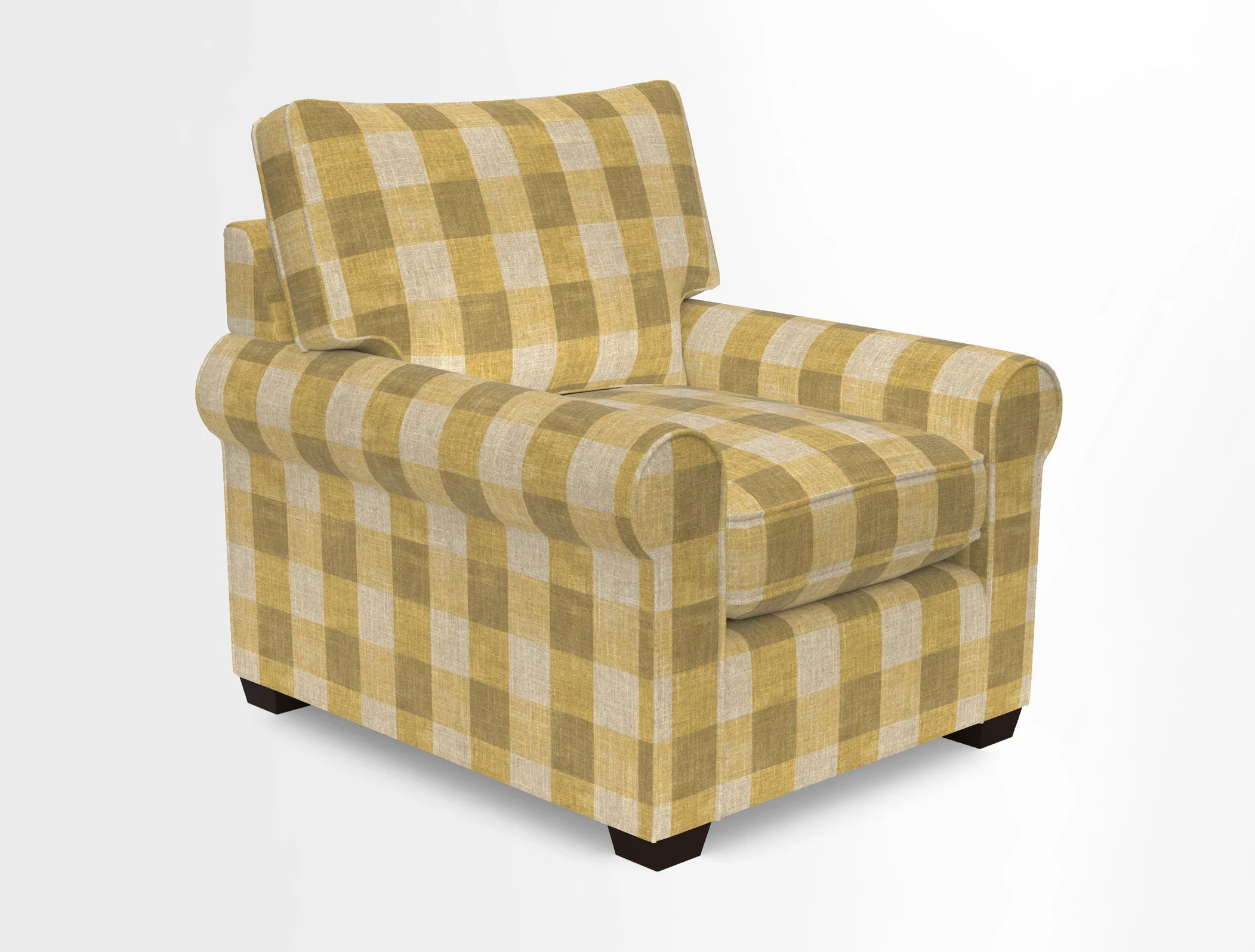 Bignor Chair in Two Tone Plain Biscuit. Loose cover option available