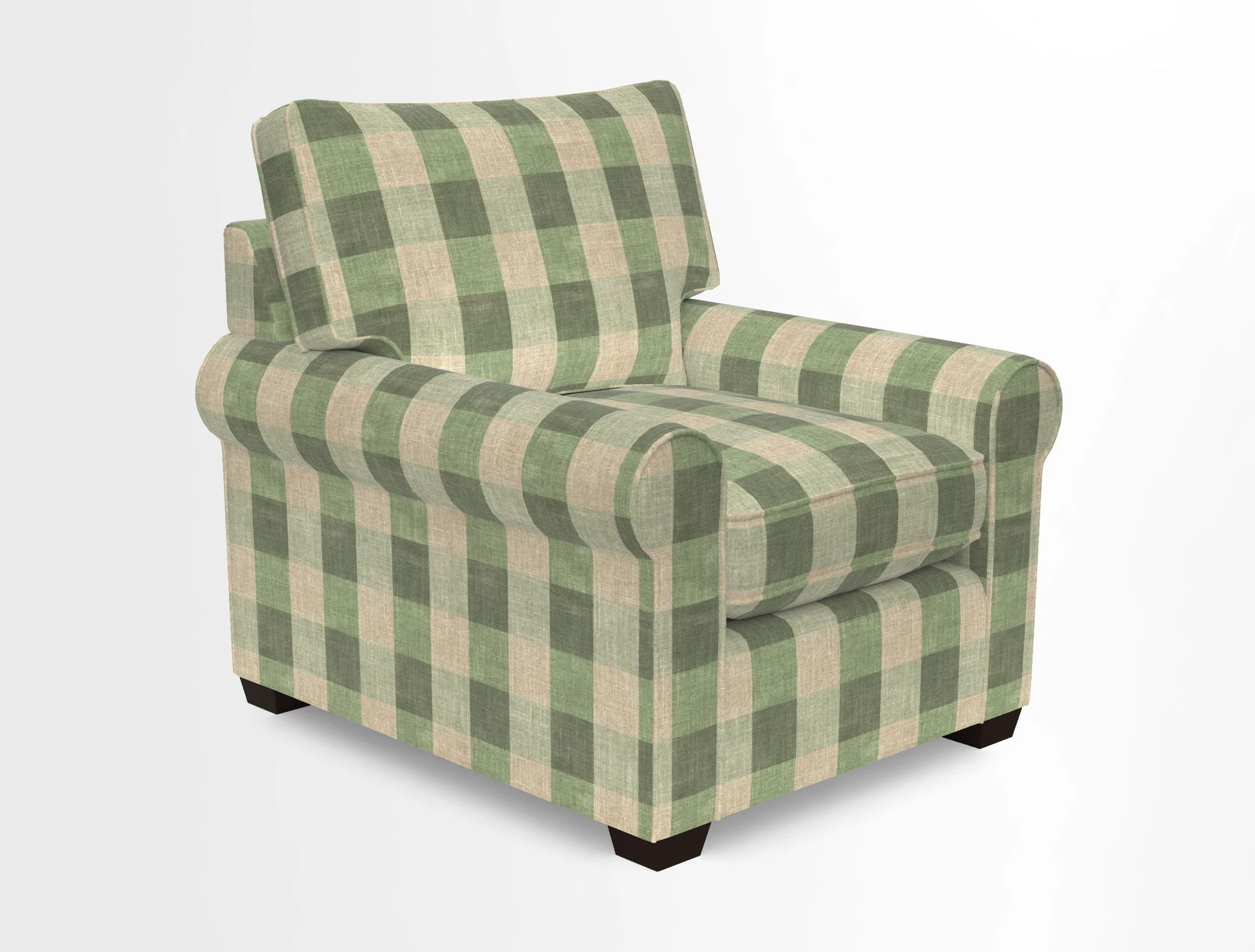 Bignor Chair in Two Tone Plain Biscuit. Loose cover option available
