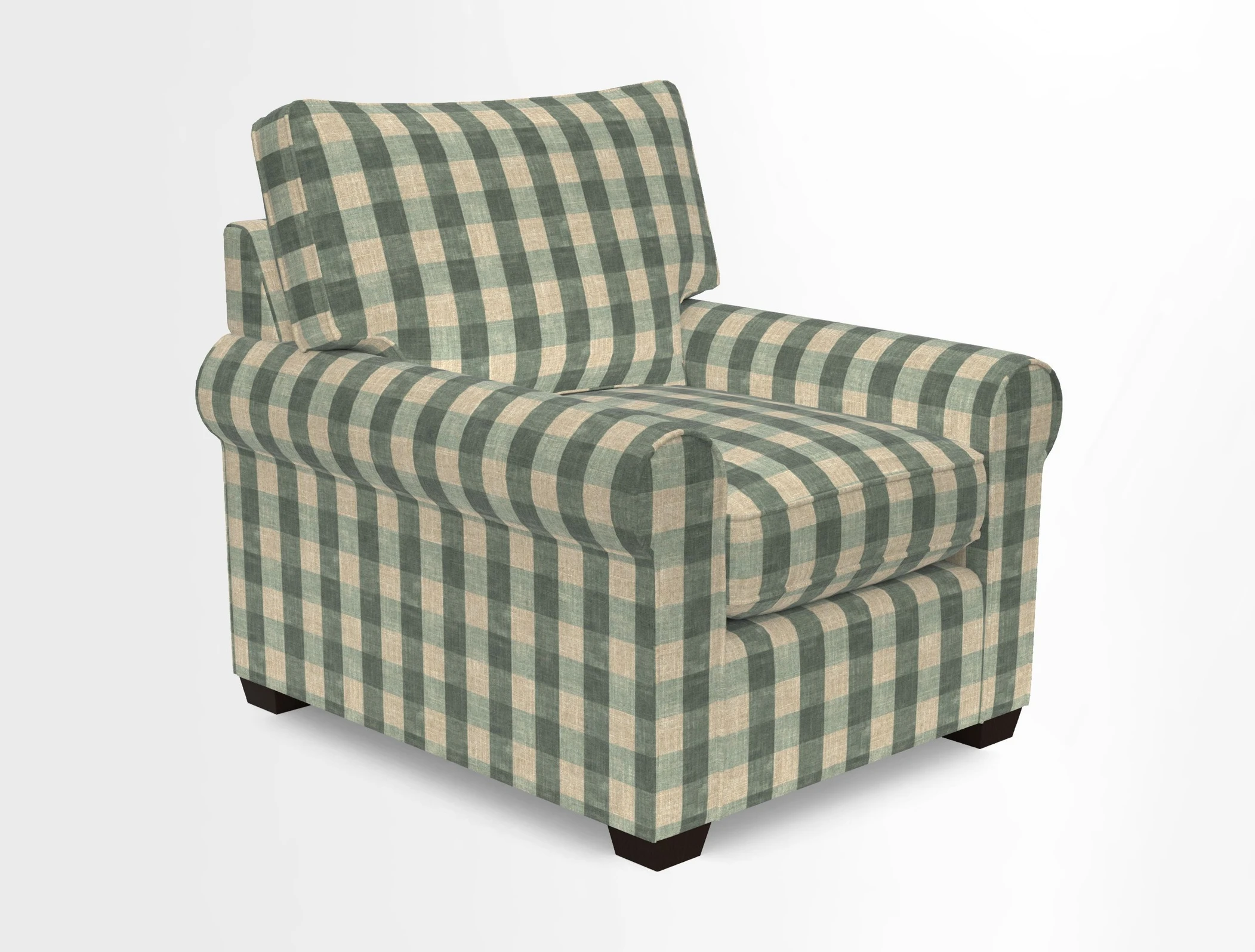 Bignor Chair in Two Tone Plain Biscuit. Loose cover option available