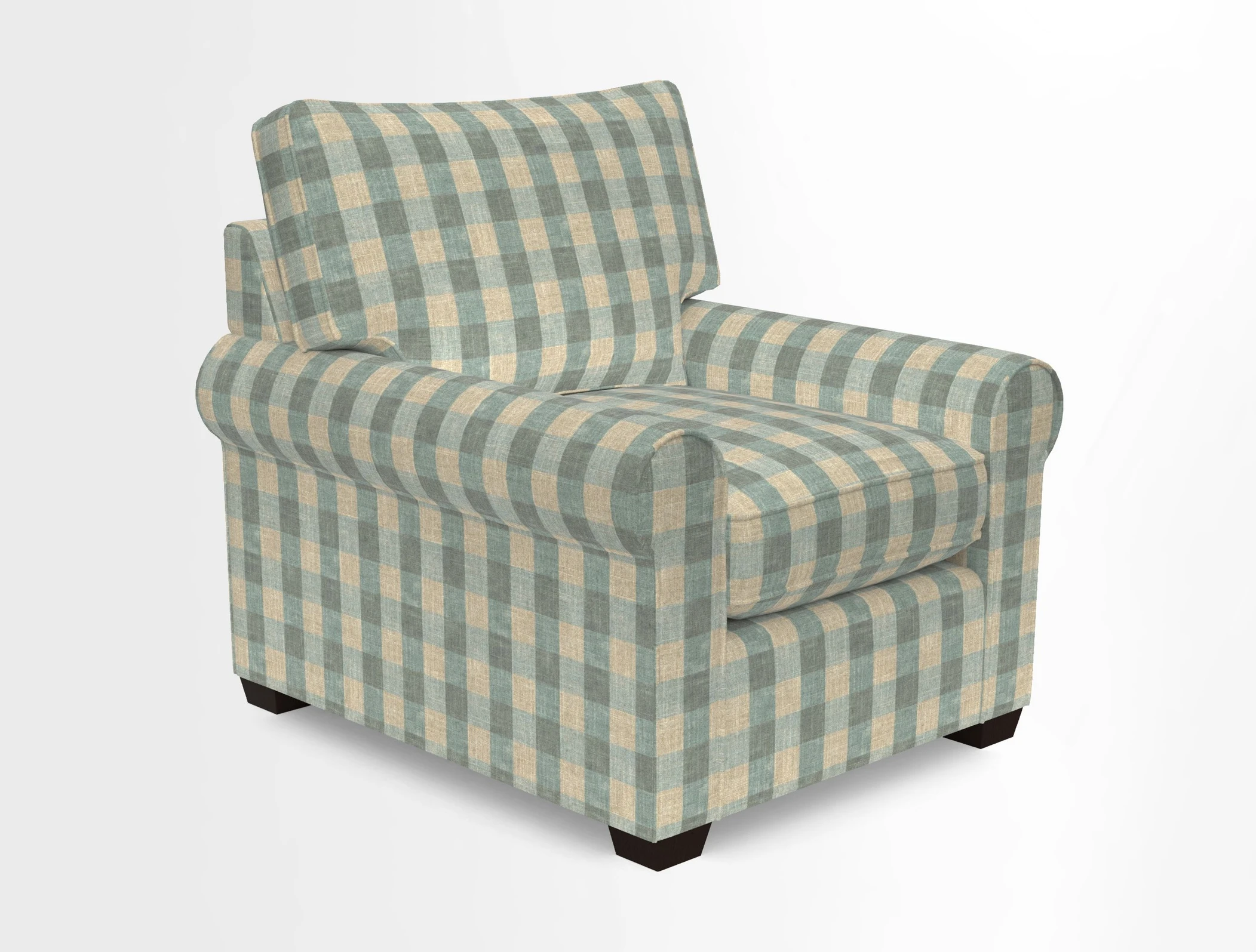 Bignor Chair in Two Tone Plain Biscuit. Loose cover option available