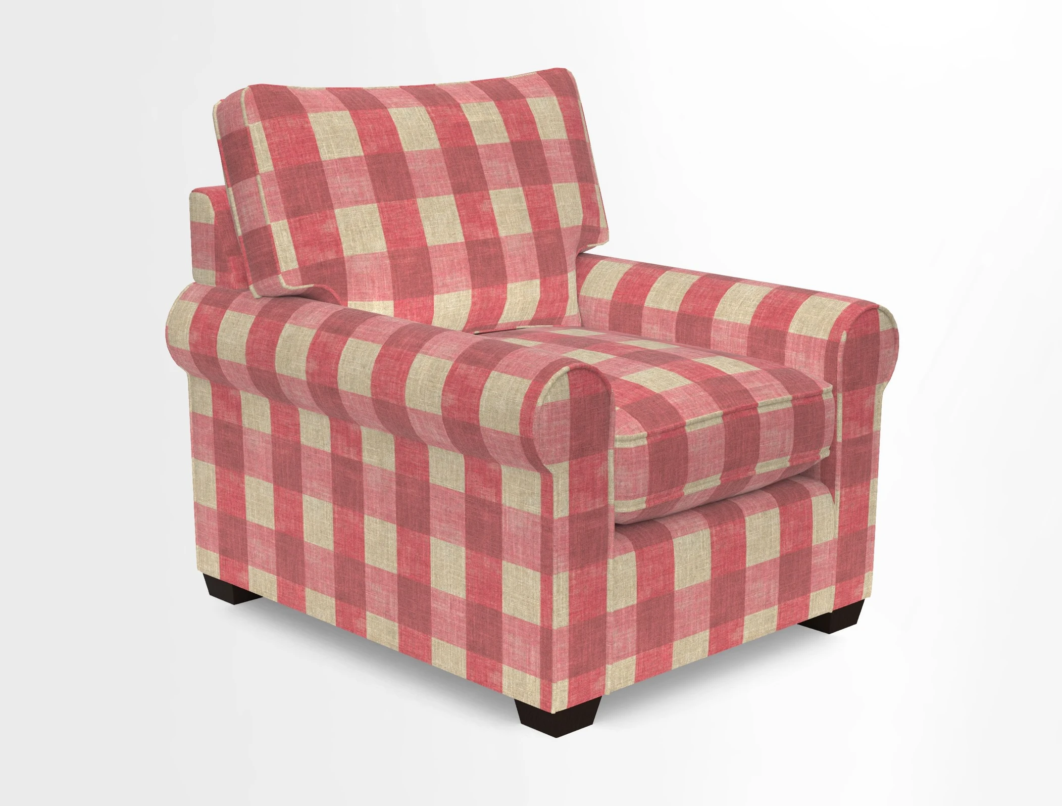 Bignor Chair in Two Tone Plain Biscuit. Loose cover option available