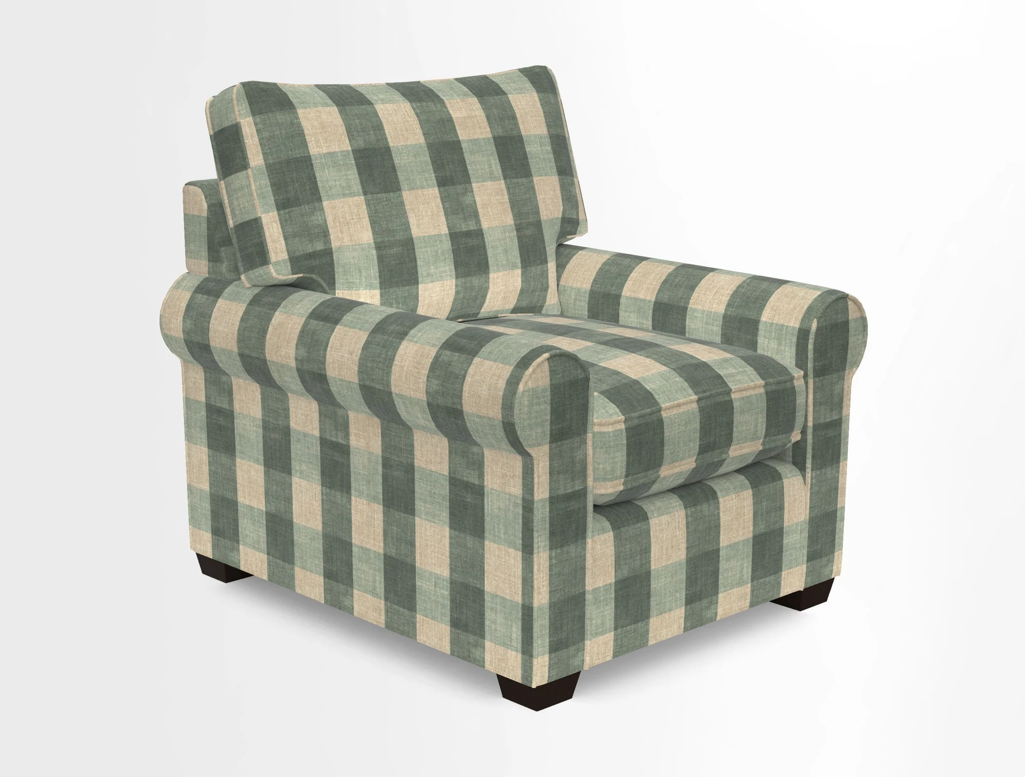 Bignor Chair in Two Tone Plain Biscuit. Loose cover option available