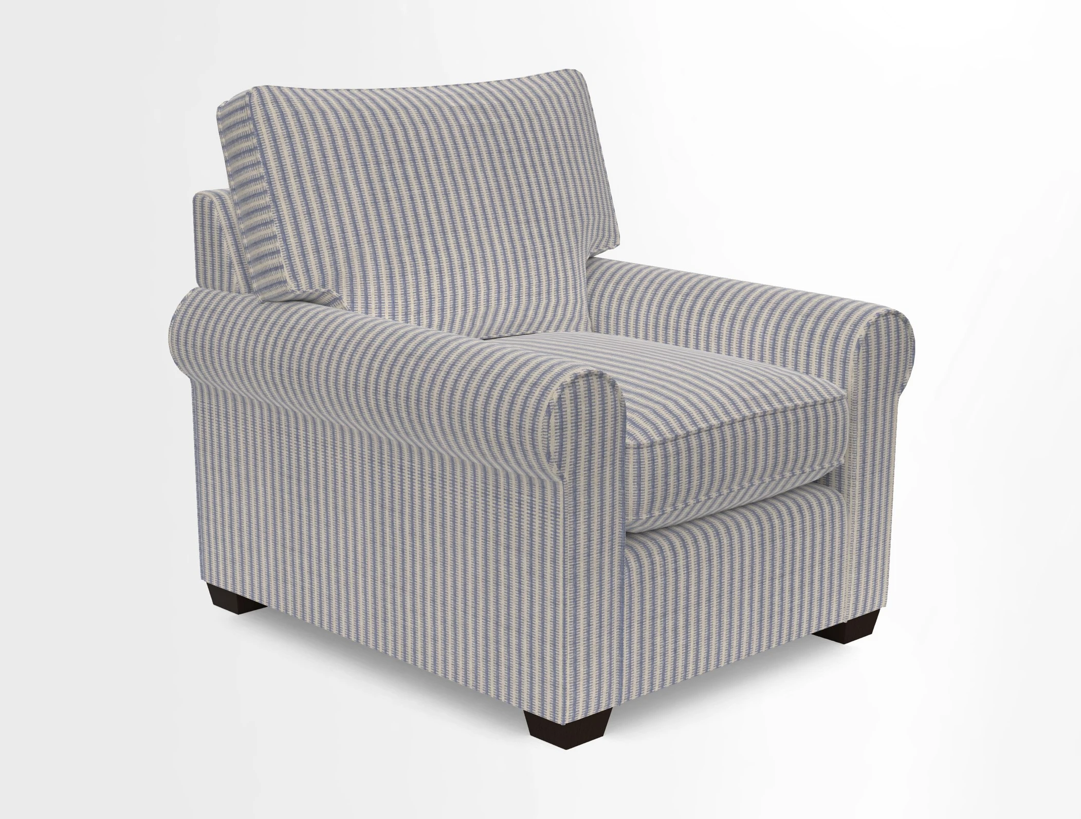 Bignor Chair in Two Tone Plain Biscuit. Loose cover option available