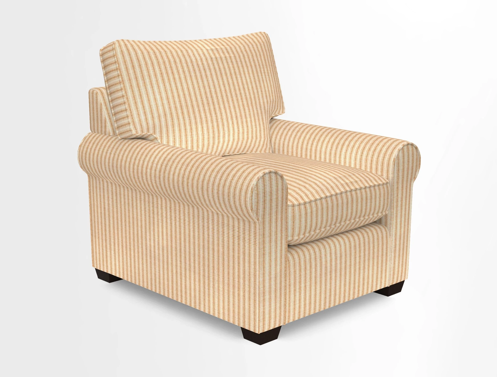 Bignor Chair in Two Tone Plain Biscuit. Loose cover option available