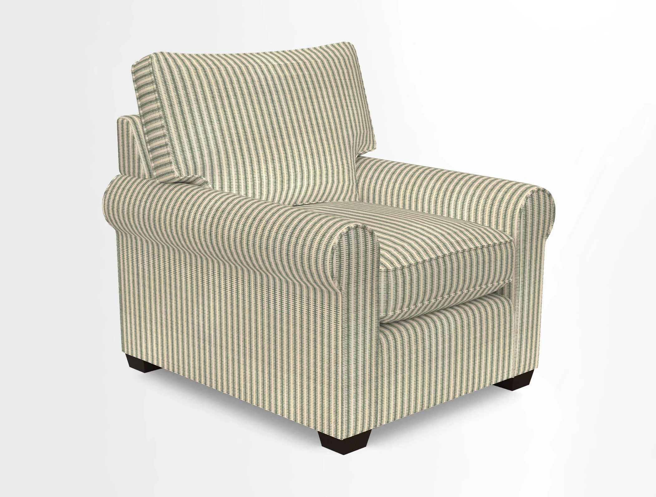 Bignor Chair in Two Tone Plain Biscuit. Loose cover option available