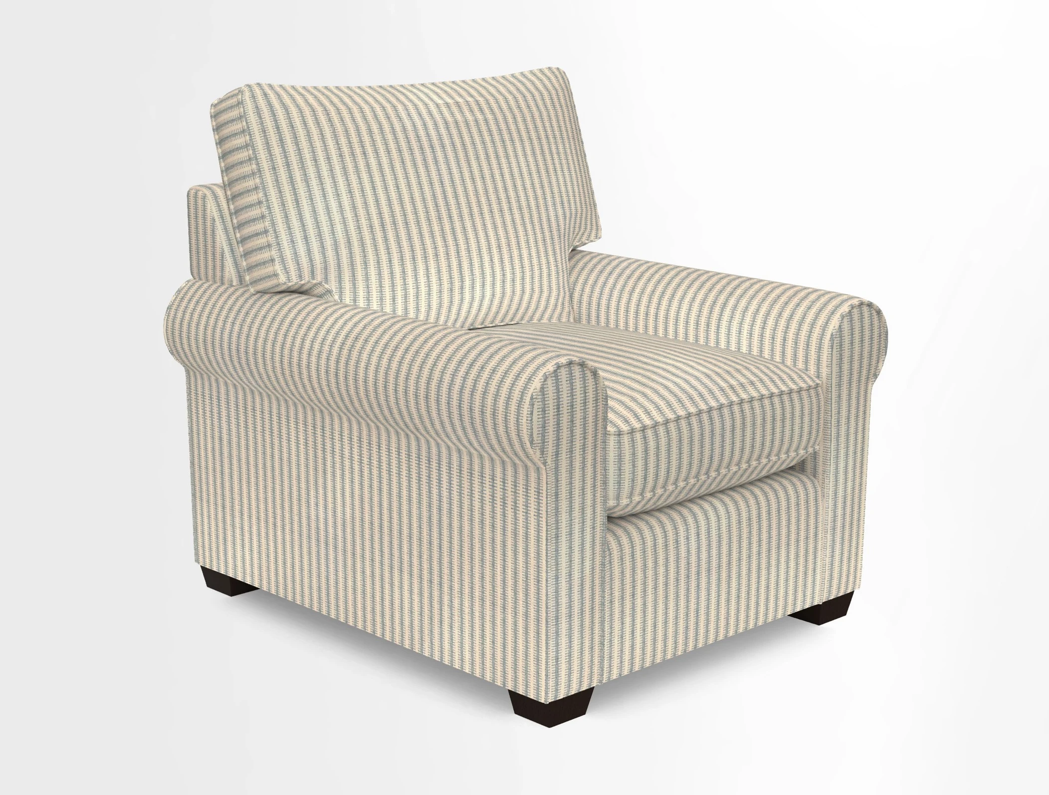 Bignor Chair in Two Tone Plain Biscuit. Loose cover option available