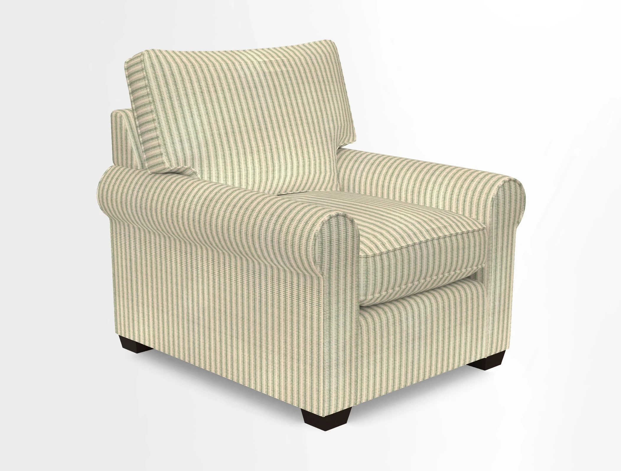 Bignor Chair in Two Tone Plain Biscuit. Loose cover option available