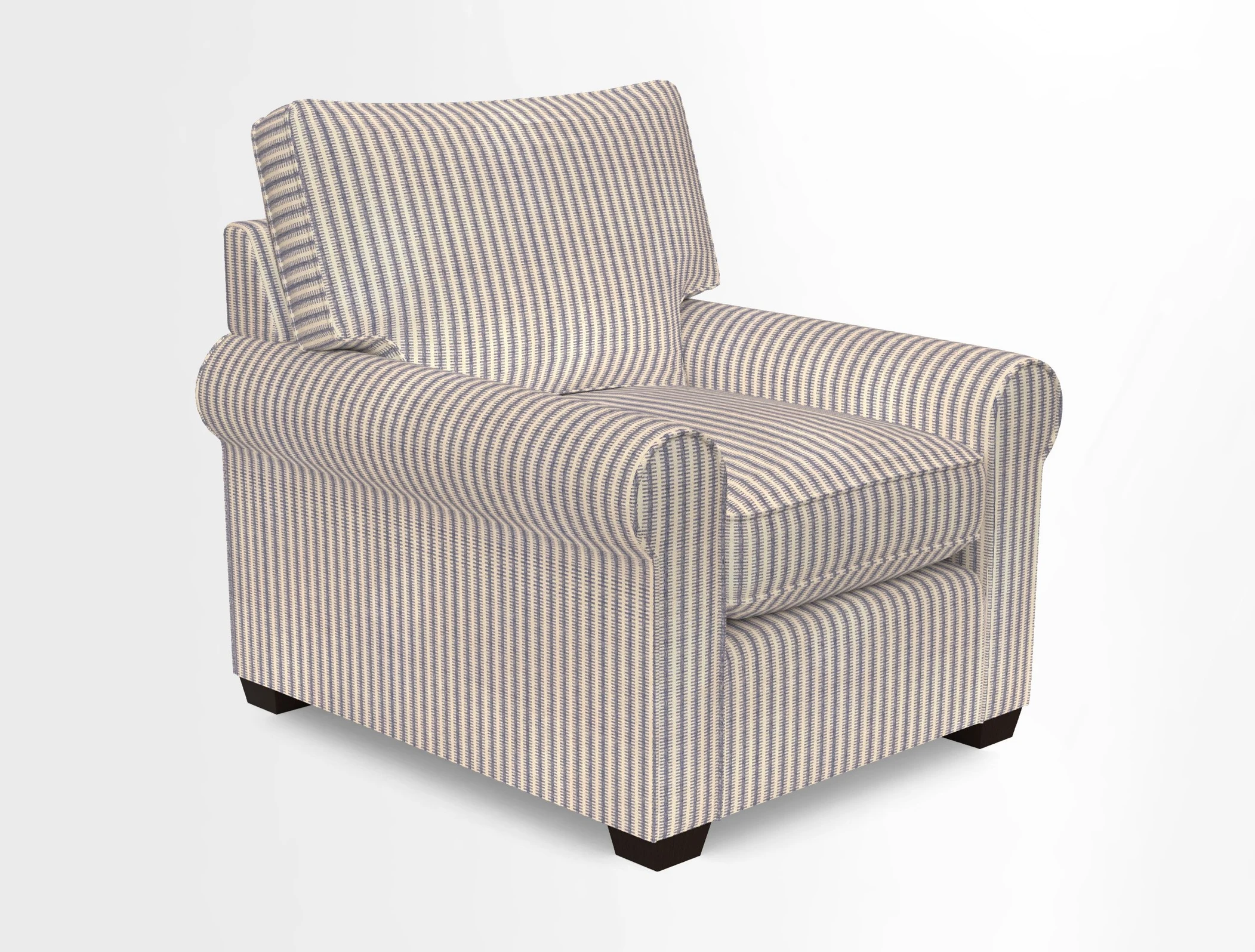Bignor Chair in Two Tone Plain Biscuit. Loose cover option available