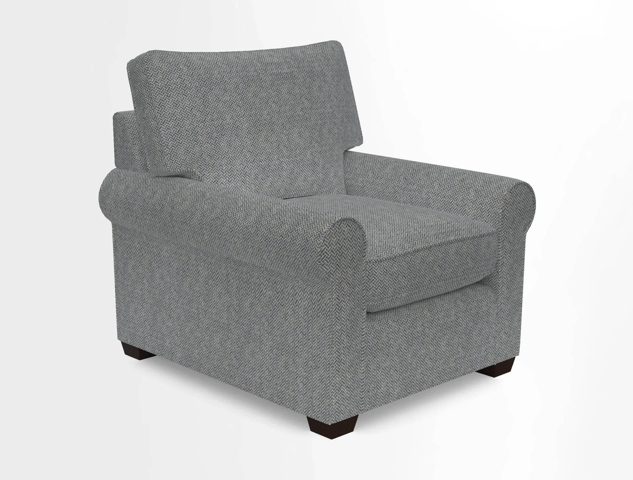 Bignor Chair in Two Tone Plain Biscuit. Loose cover option available