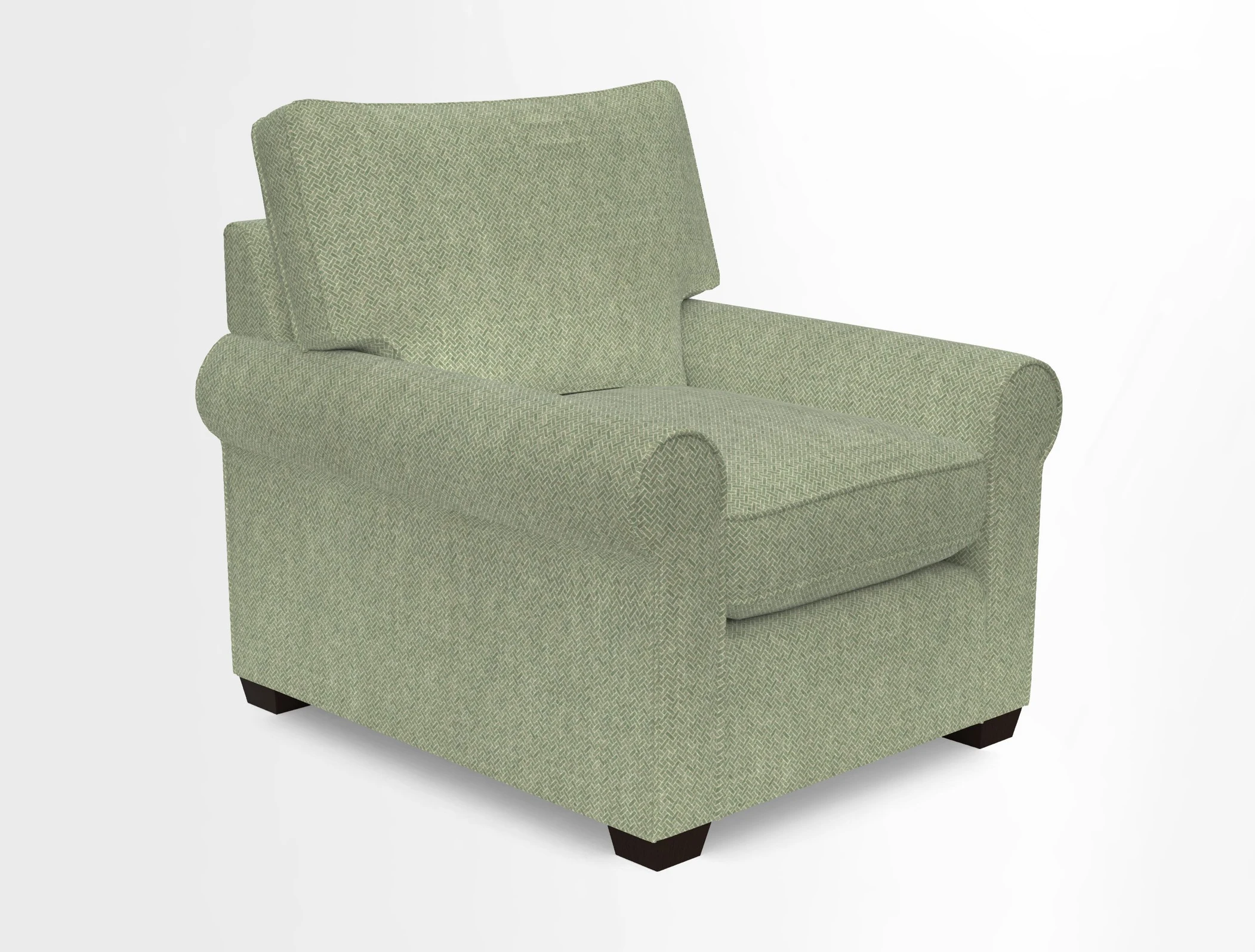 Bignor Chair in Two Tone Plain Biscuit. Loose cover option available