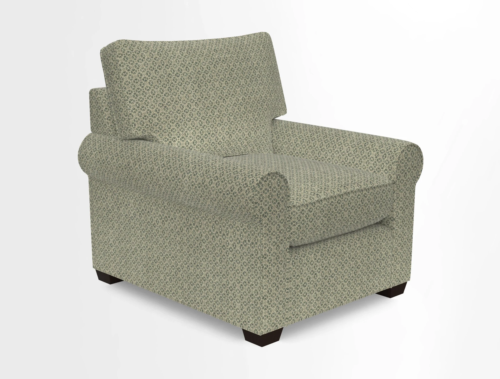 Bignor Chair in Two Tone Plain Biscuit. Loose cover option available