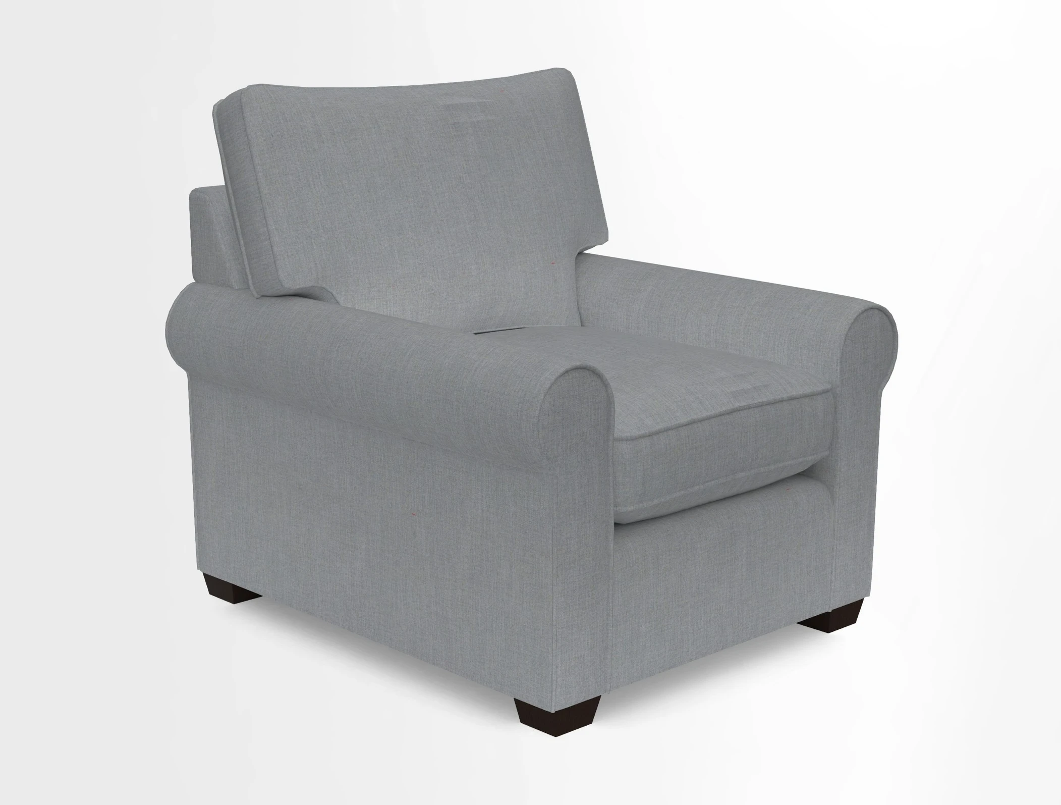 Bignor Chair in Two Tone Plain Biscuit. Loose cover option available