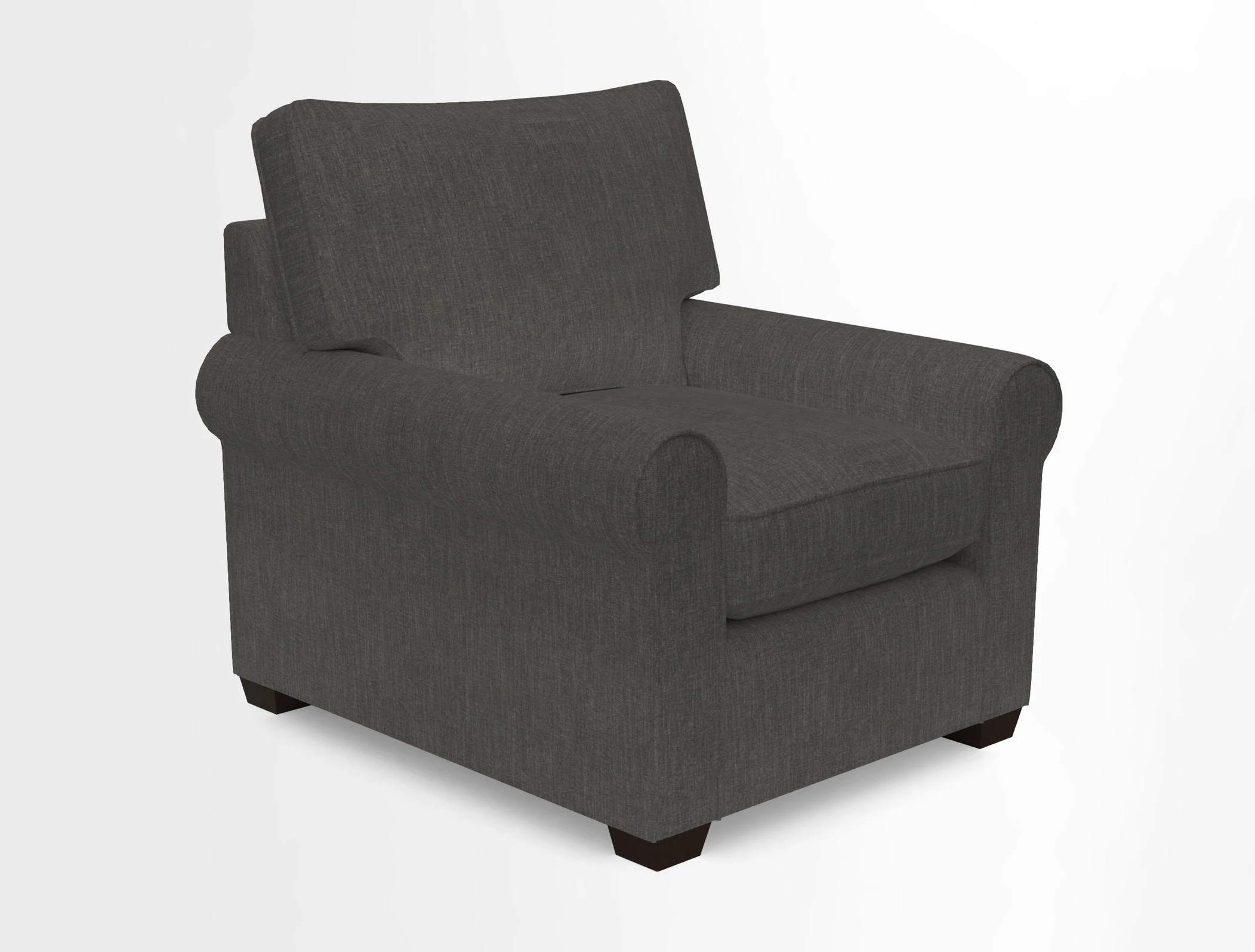 Bignor Chair in Two Tone Plain Biscuit. Loose cover option available