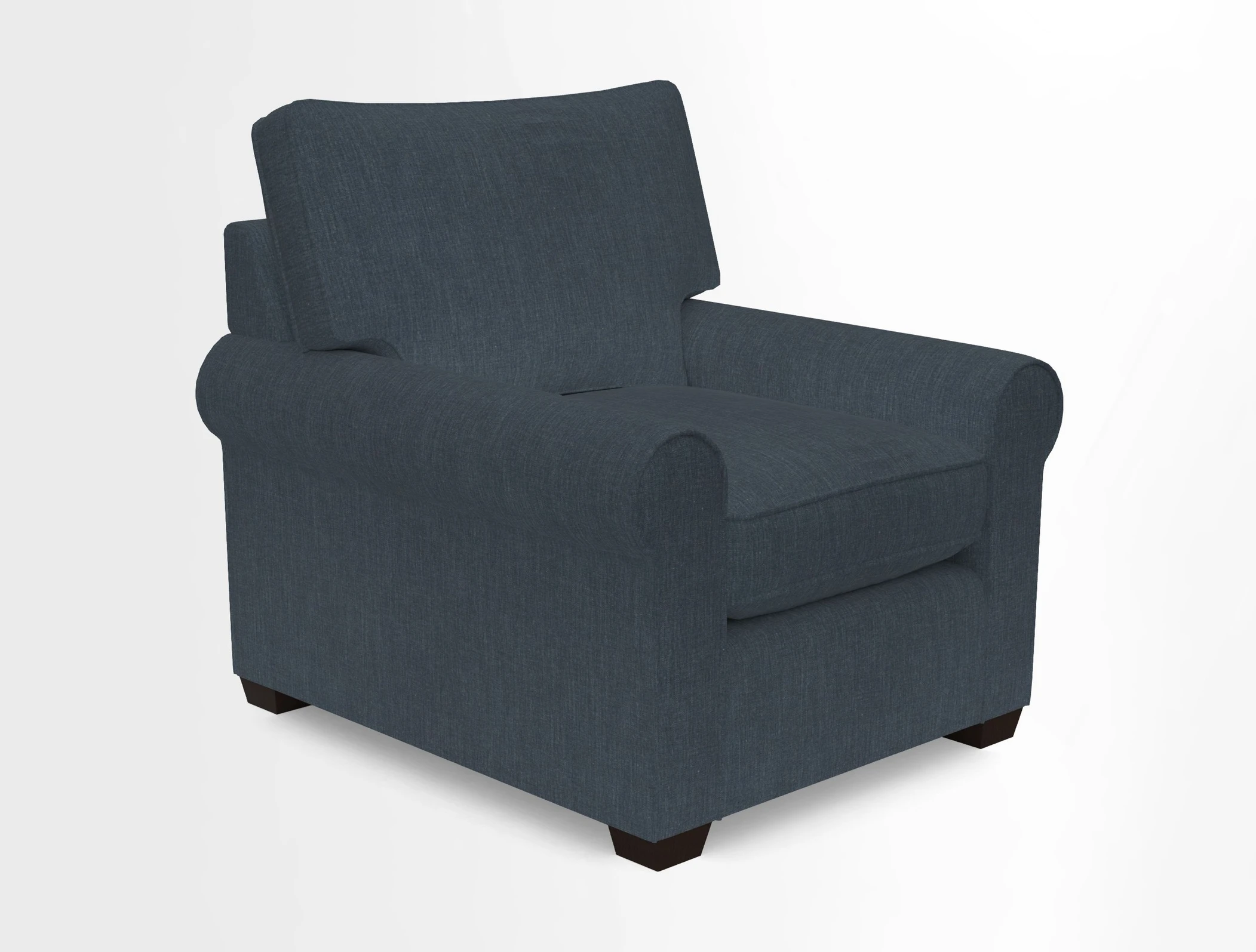 Bignor Chair in Two Tone Plain Biscuit. Loose cover option available