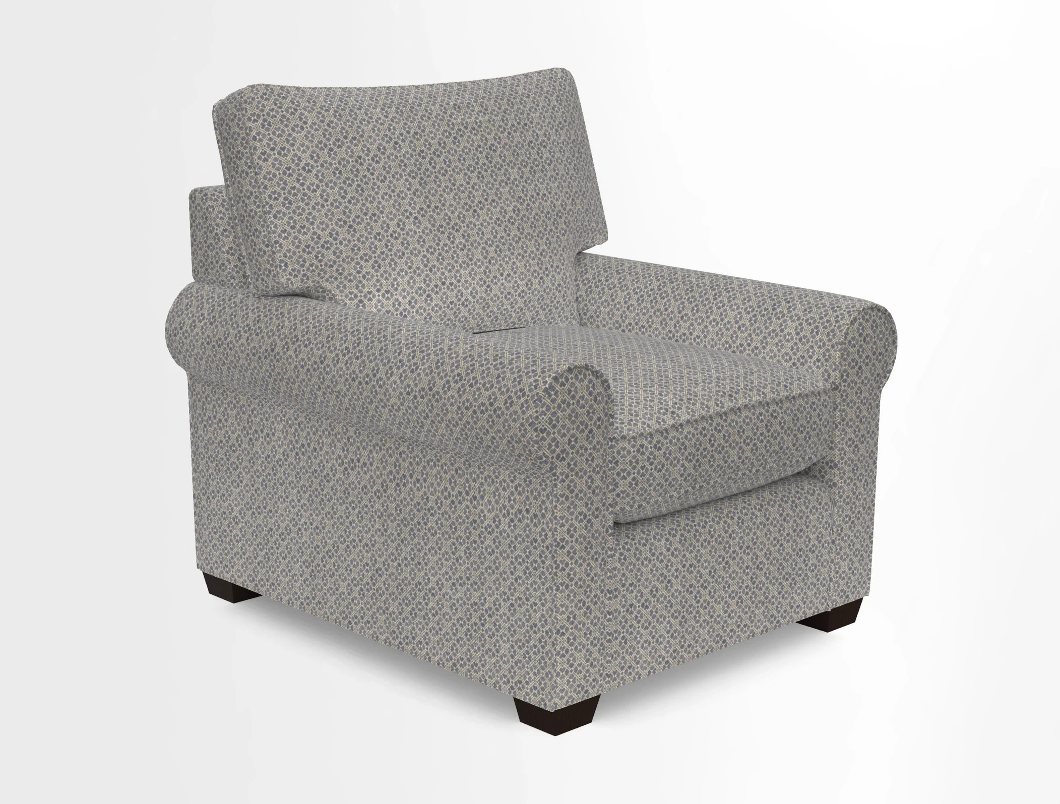 Bignor Chair in Two Tone Plain Biscuit. Loose cover option available