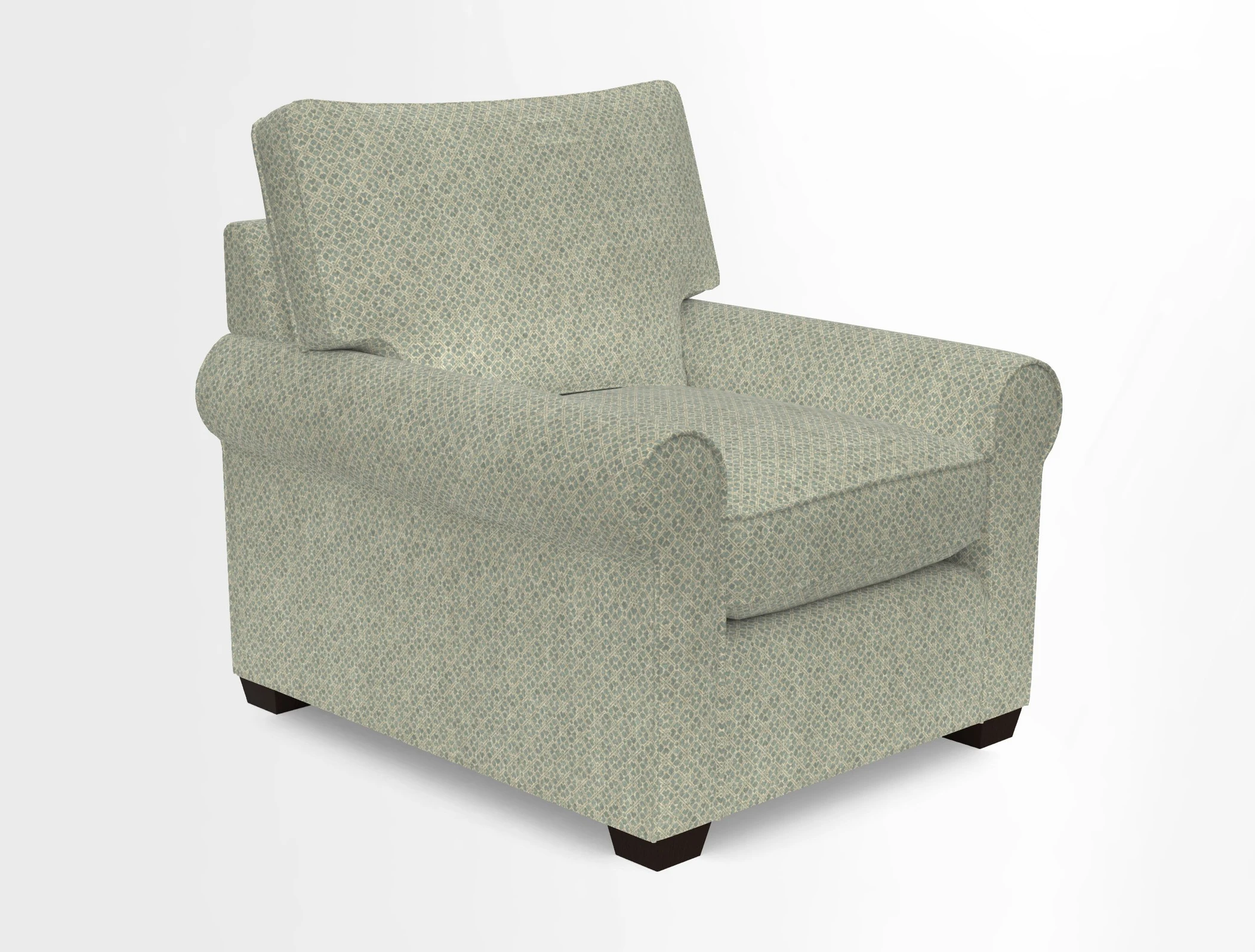 Bignor Chair in Two Tone Plain Biscuit. Loose cover option available