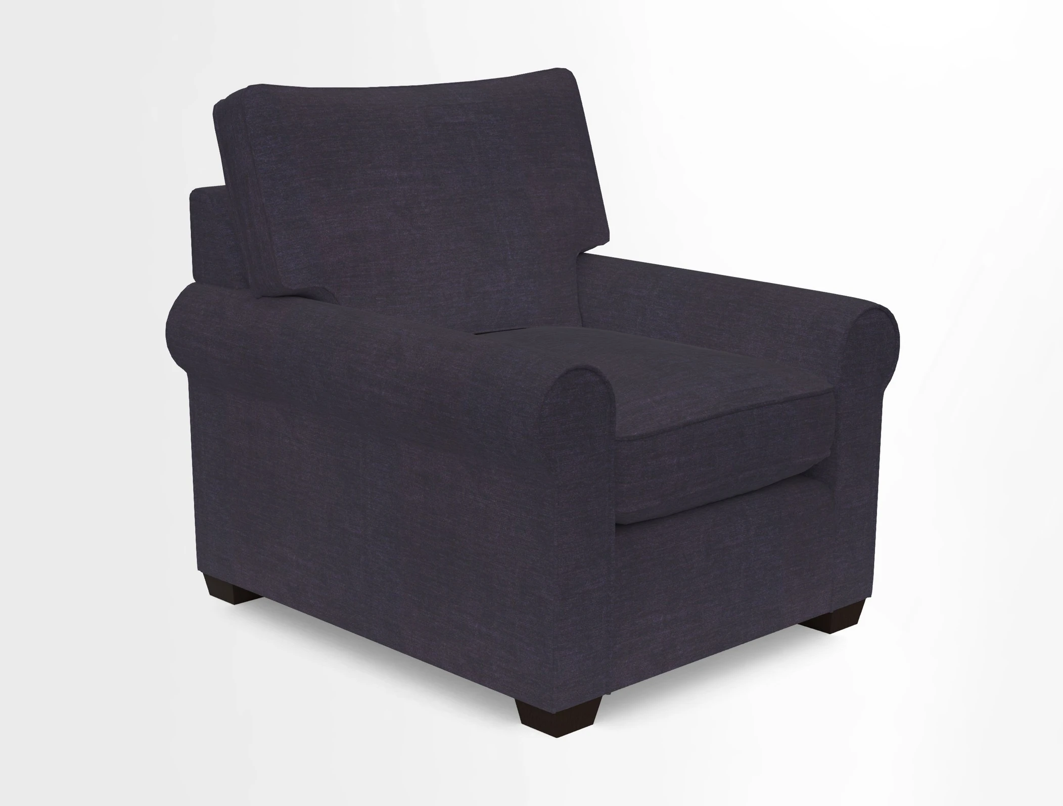 Bignor Chair in Two Tone Plain Biscuit. Loose cover option available