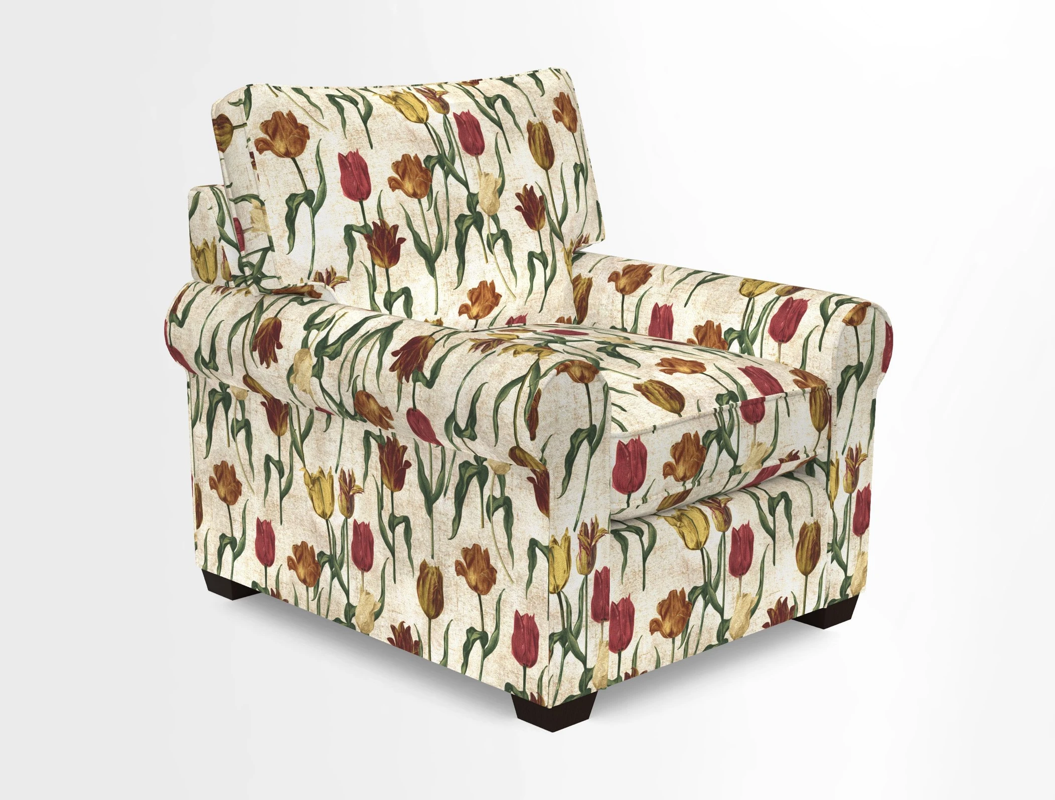 Bignor Chair in Two Tone Plain Biscuit. Loose cover option available