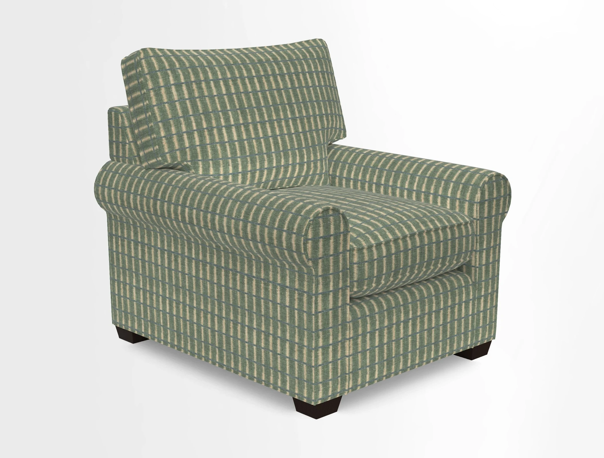 Bignor Chair in Two Tone Plain Biscuit. Loose cover option available