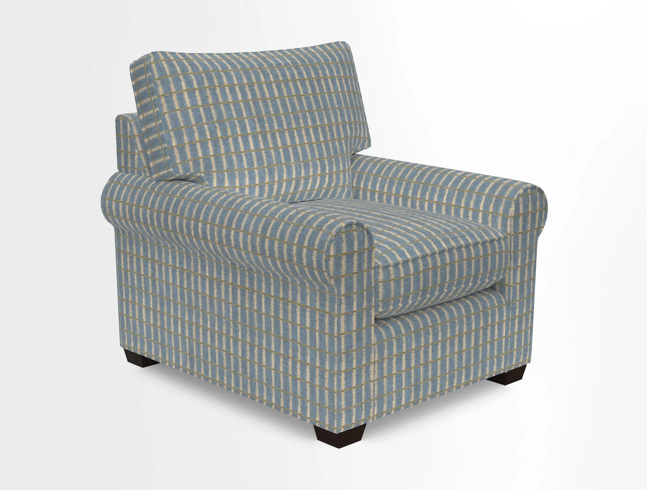 Bignor Chair in Two Tone Plain Biscuit. Loose cover option available