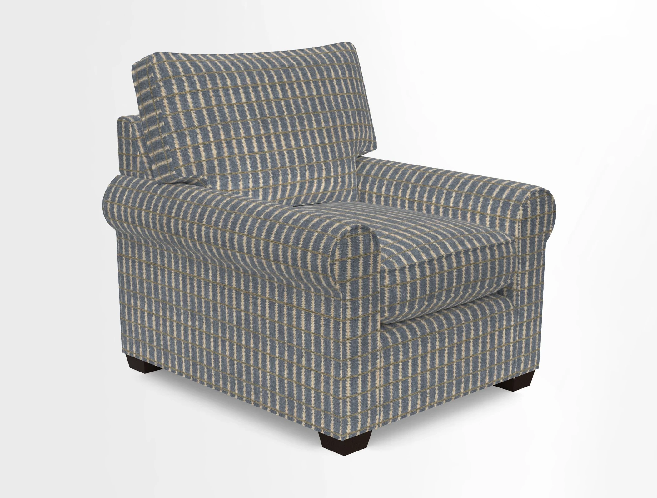 Bignor Chair in Two Tone Plain Biscuit. Loose cover option available