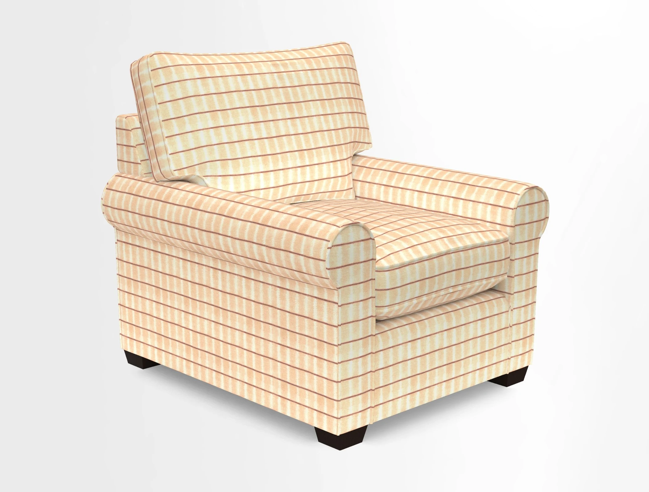 Bignor Chair in Two Tone Plain Biscuit. Loose cover option available